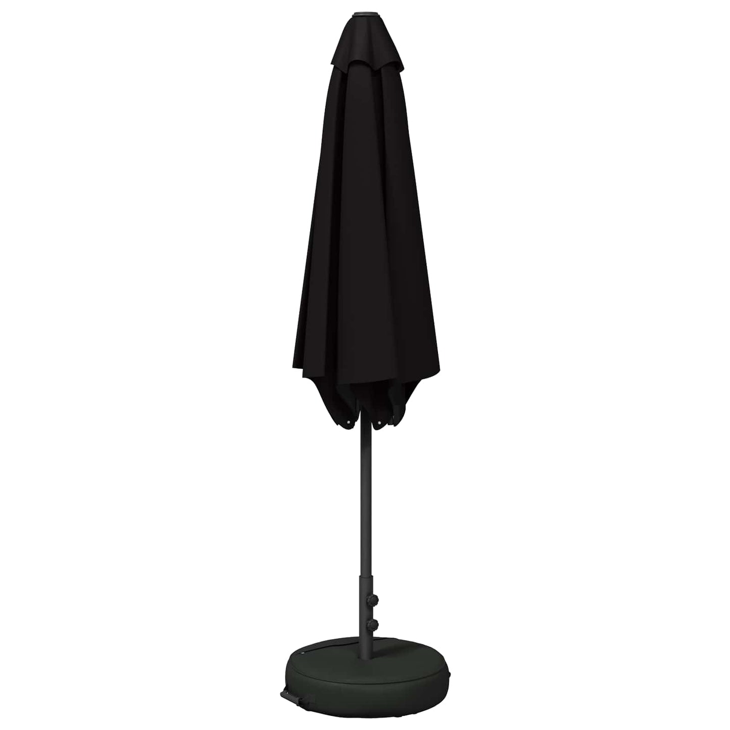 vidaXL Ομπρέλα Κήπου με Βάση 300 x 300 cm Πολυεστέρας Ορθογώνιος Μαύρο