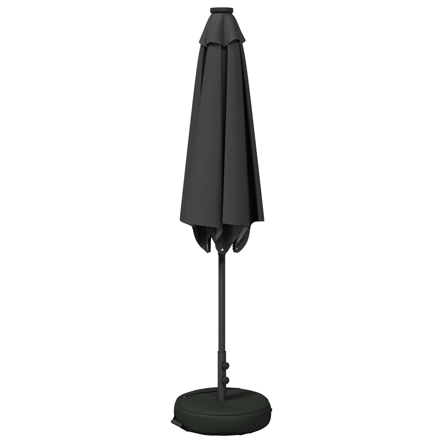 vidaXL Ομπρέλα Κήπου με LED Φώτα και Βάση 270 x 270 εκ Πολυεστέρας