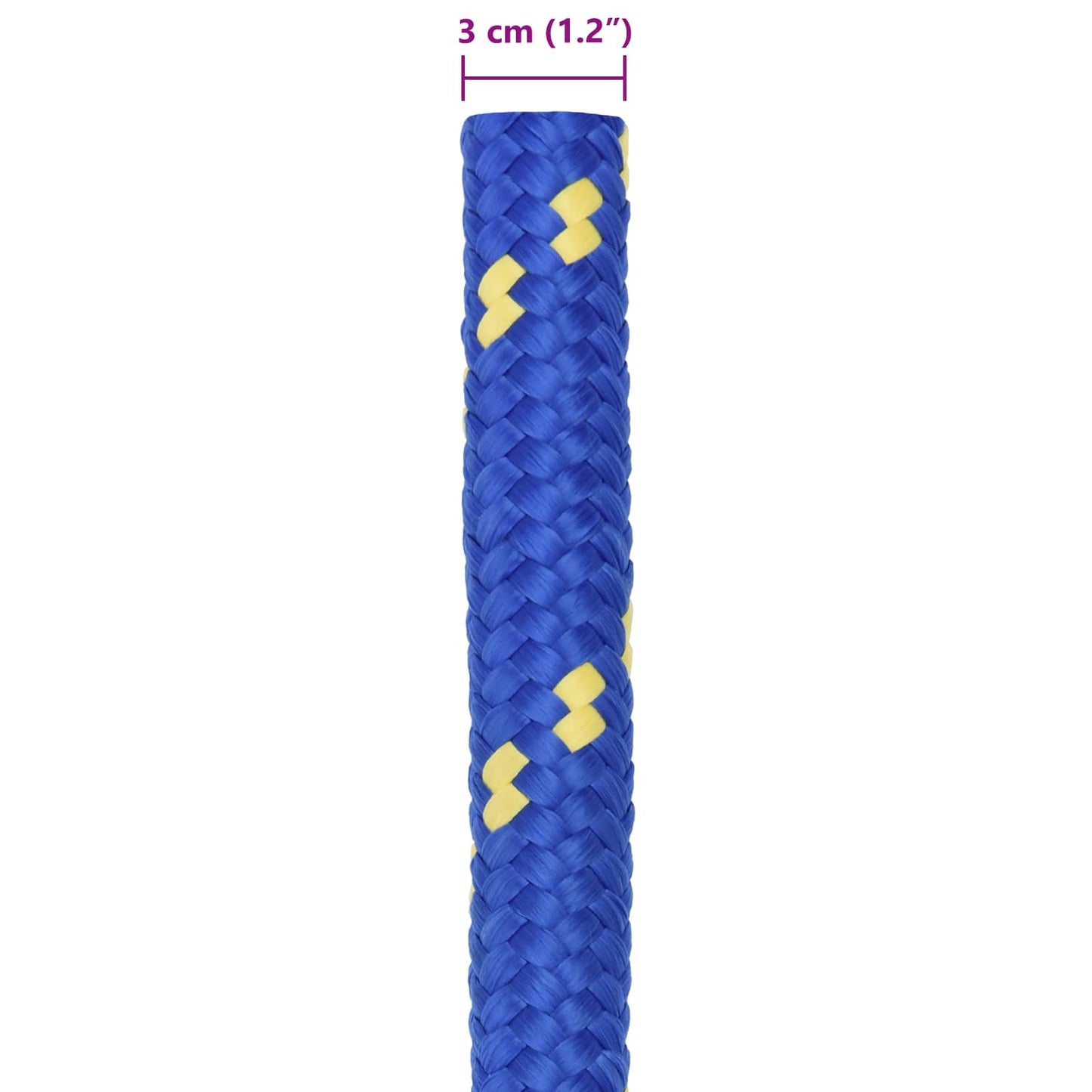 vidaXL Σχοινί Boat 3 mm 50 m Μπλε PP