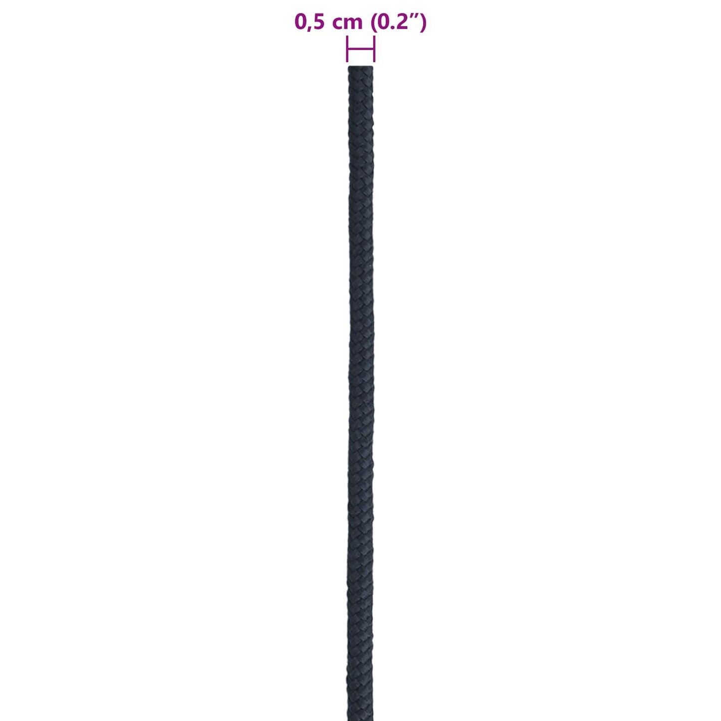 vidaXL Σχοινί Boat 0.5 mm 100 m Βασιλικό Μπλε Πολυεστέρας