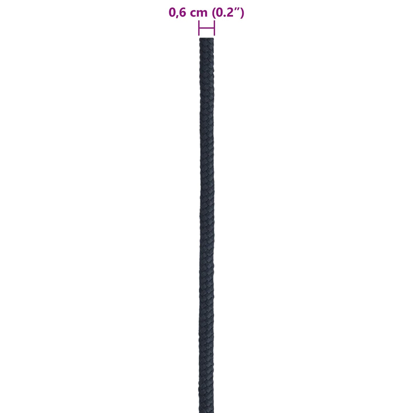 vidaXL Σχοινί Boat 0.6 mm 100 m Βασιλικό Μπλε Πολυεστέρας