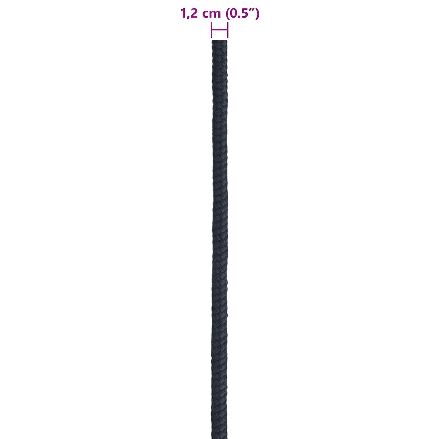 vidaXL Σχοινί Boat 1.2 mm 25 m Βασιλικό Μπλε Πολυεστέρας