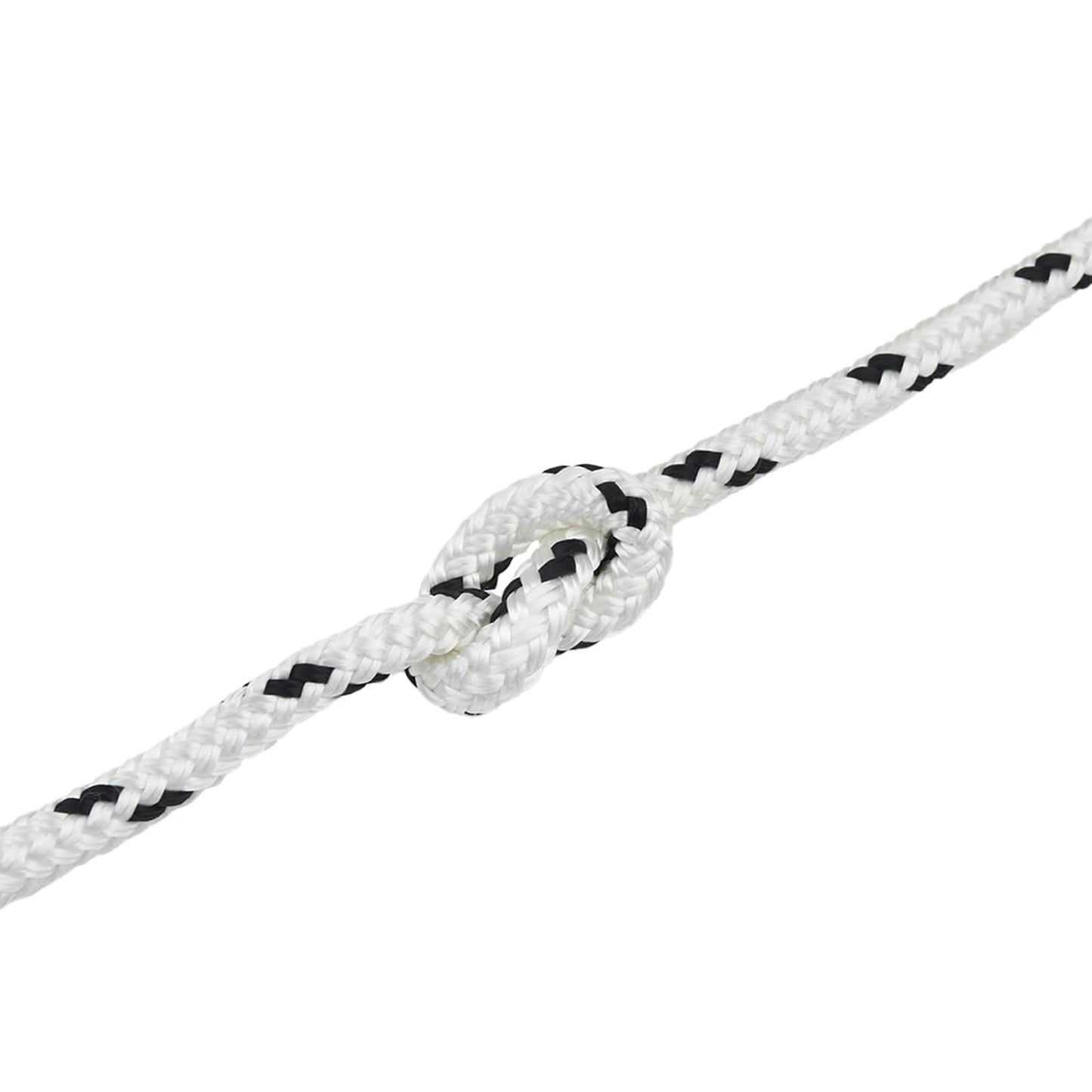 vidaXL Σχοινί Boat 16 mm 6 m Λευκό και Μαύρο Πολυεστέρας