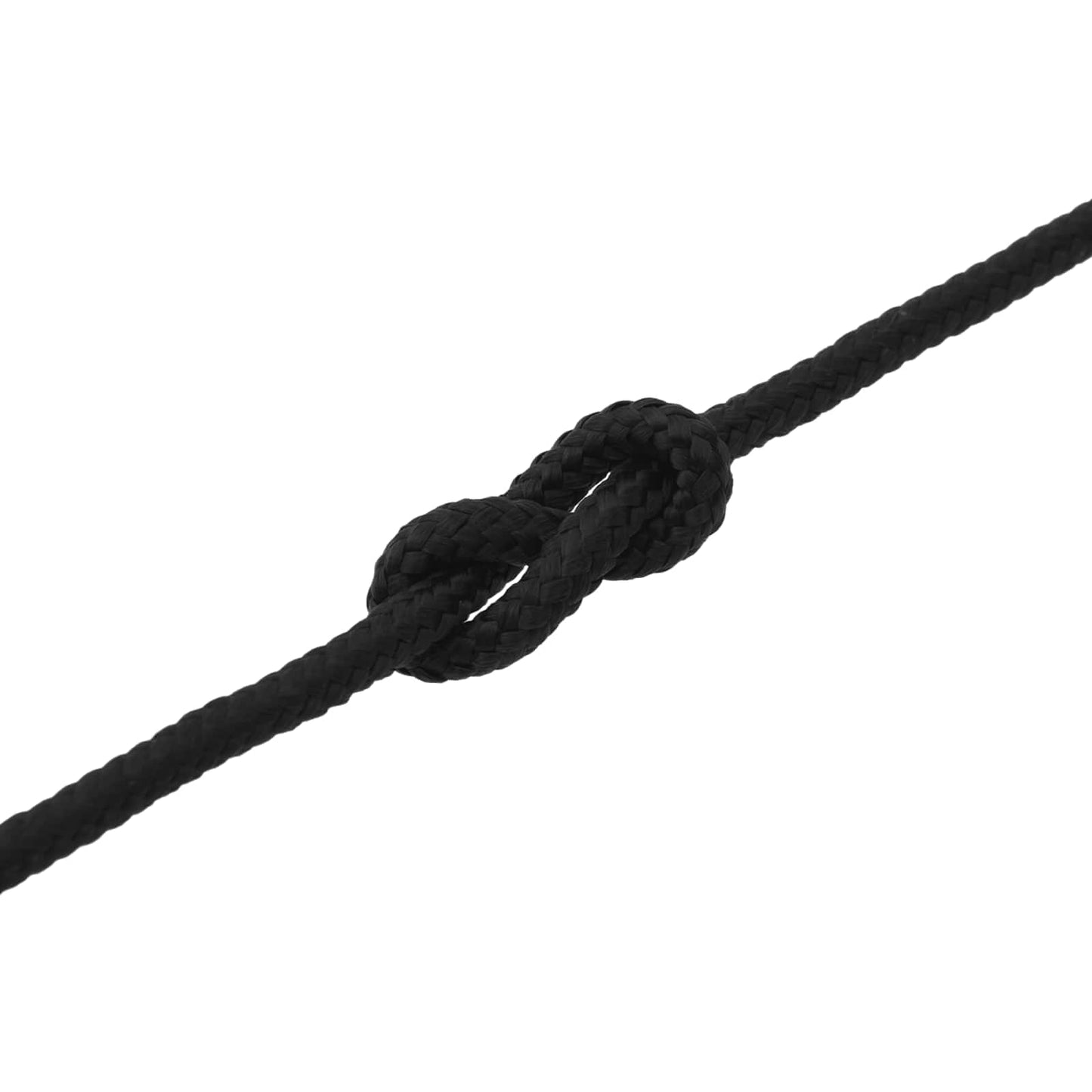 vidaXL Σχοινί Boat 10 mm 9 m Μαύρο Πολυεστέρας