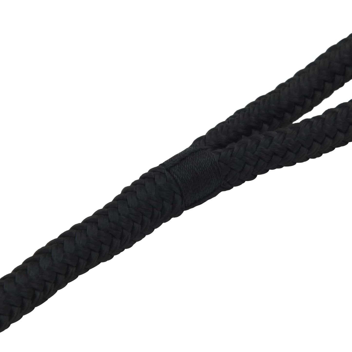 vidaXL Σχοινί Boat 12 mm 9 m Μαύρο Πολυεστέρας