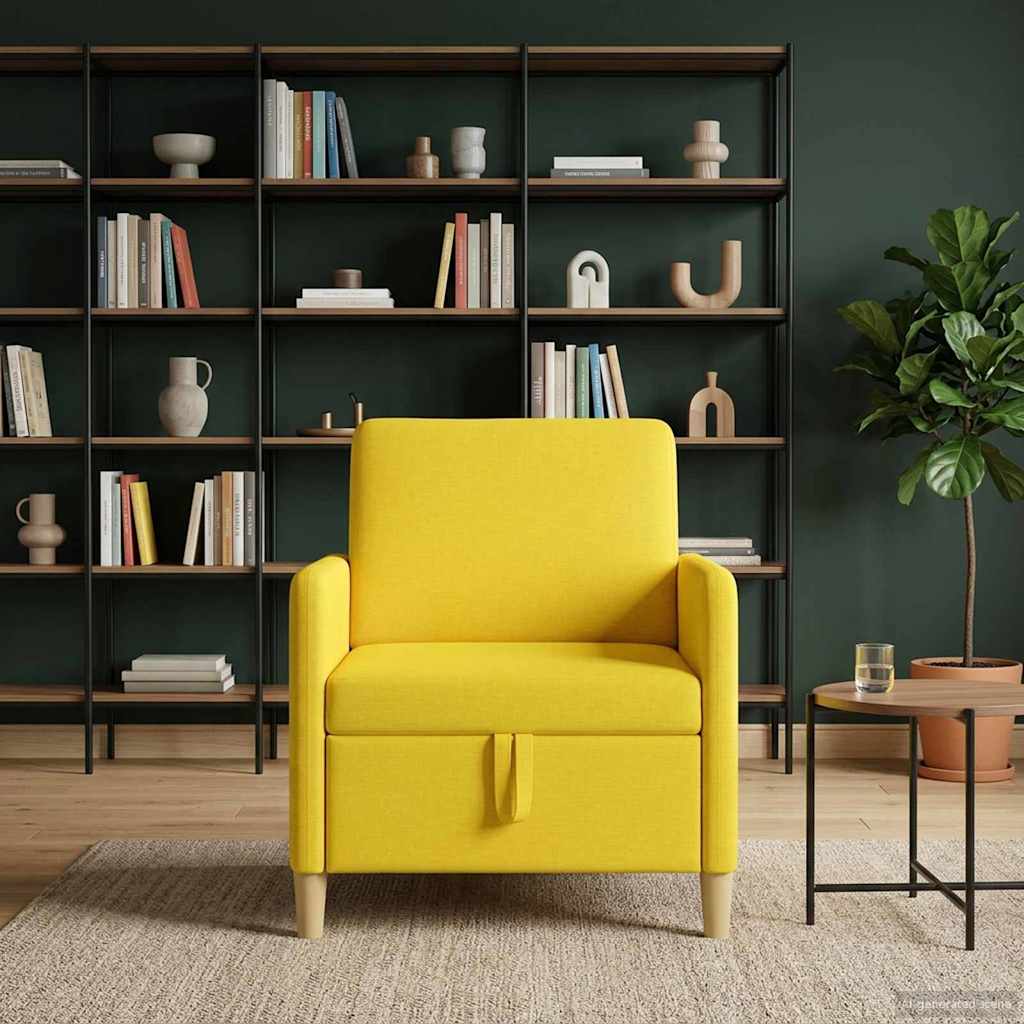 vidaXL Καναπές με Αποθήκευση Απαλό Κίτρινο 72 x 78 x 87 εκ.