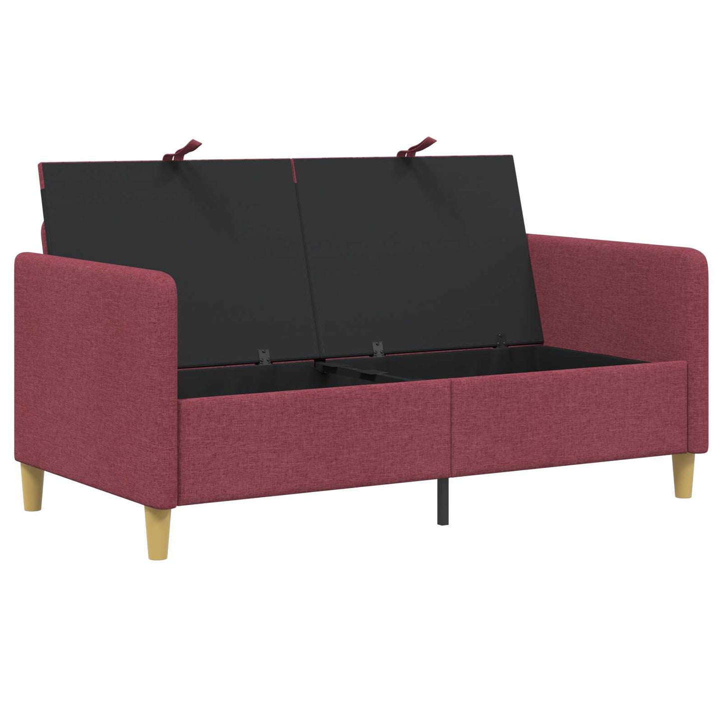 vidaXL Καναπές με Αποθήκευση Κόκκινο 152 x 78 x 87 εκ Πολυεστέρας