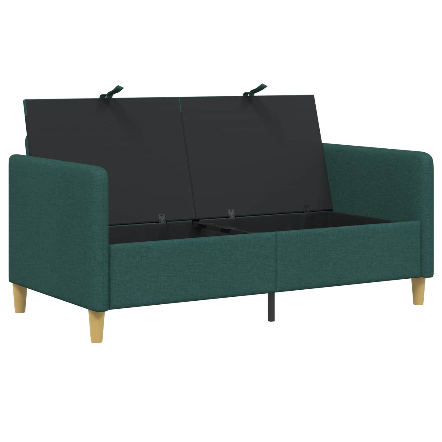 vidaXL Καναπές με Αποθήκευση Σκούρο Πράσινο 152 x 78 x 87 εκ