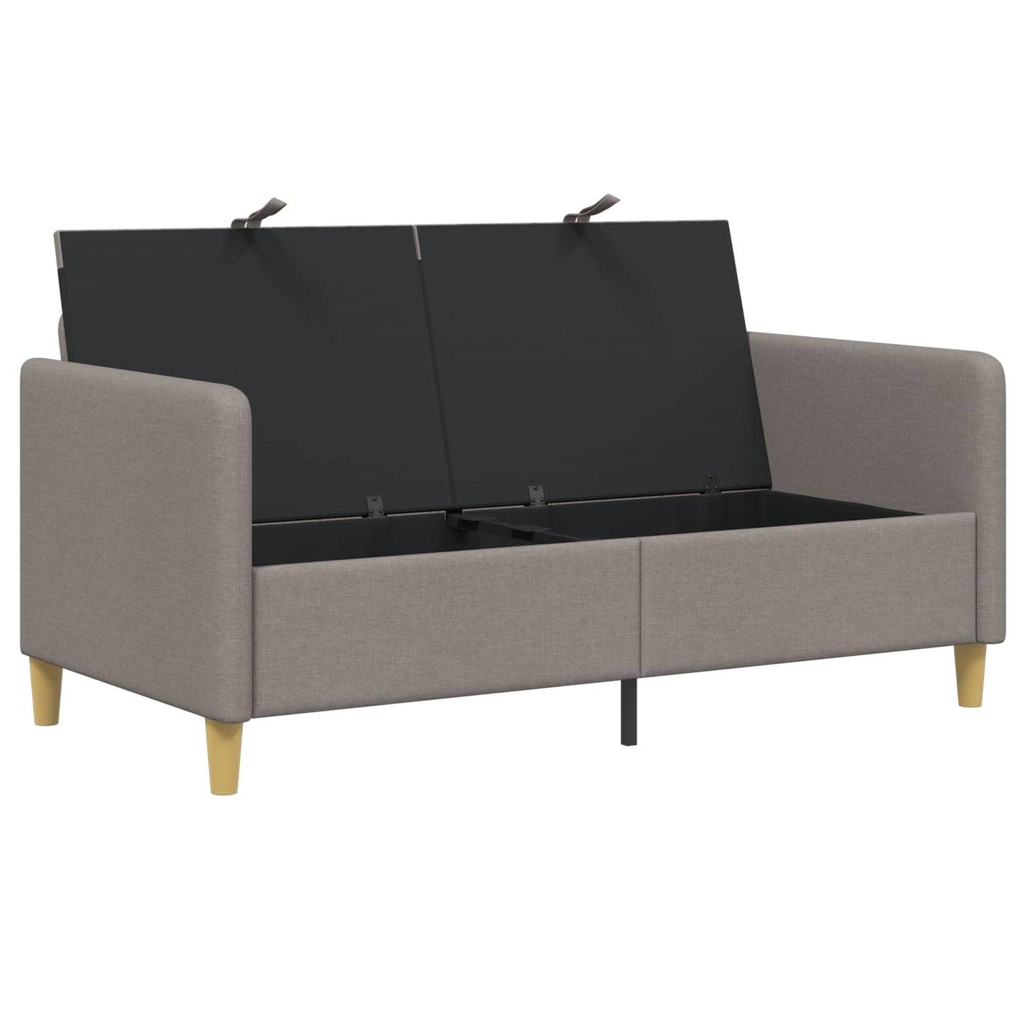 vidaXL Καναπές με Αποθήκευση Taupe 152 x 78 x 87 εκ Πολυεστέρας