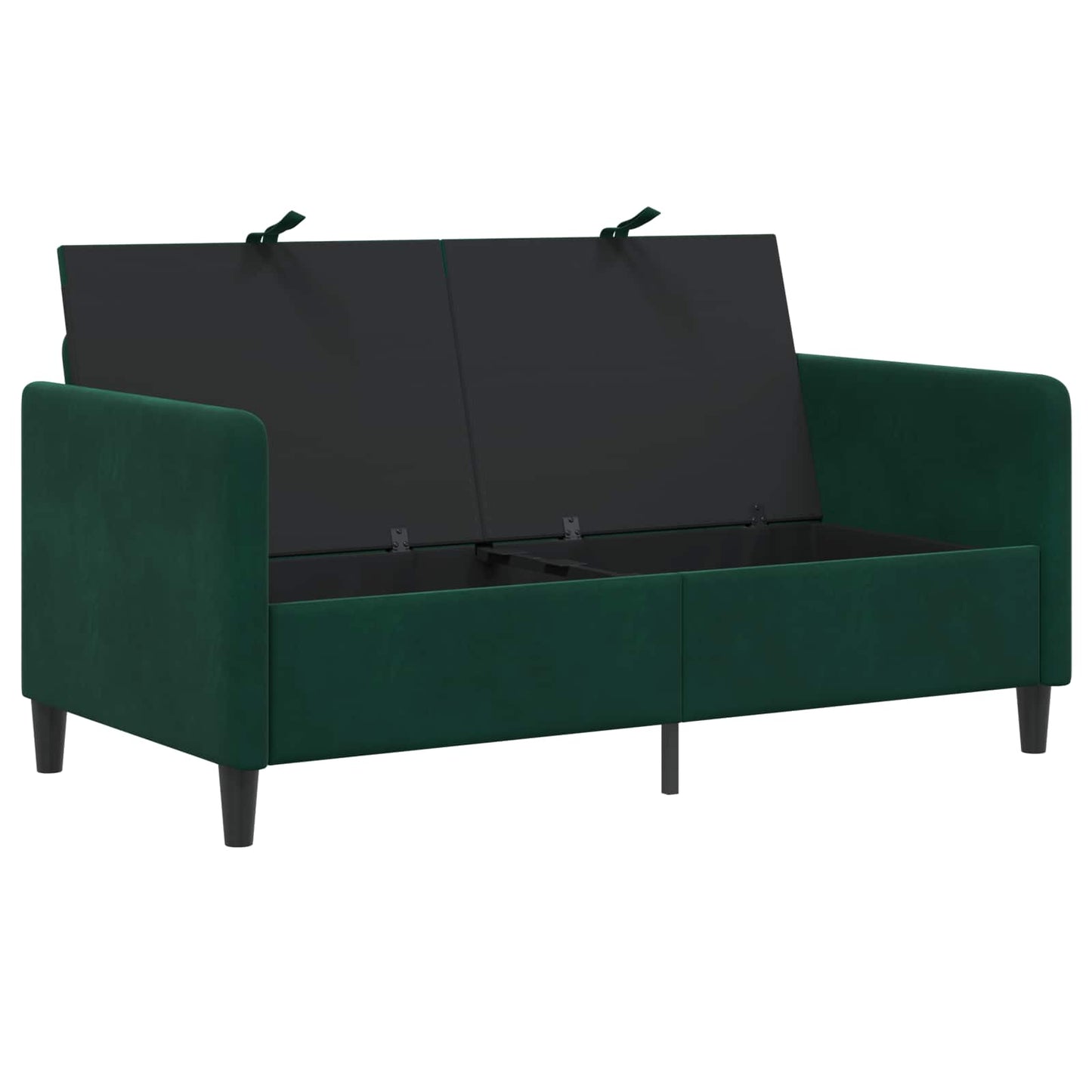 vidaXL Καναπές με Αποθήκευση Σκούρο Πράσινο 152 x 78 x 87 εκ