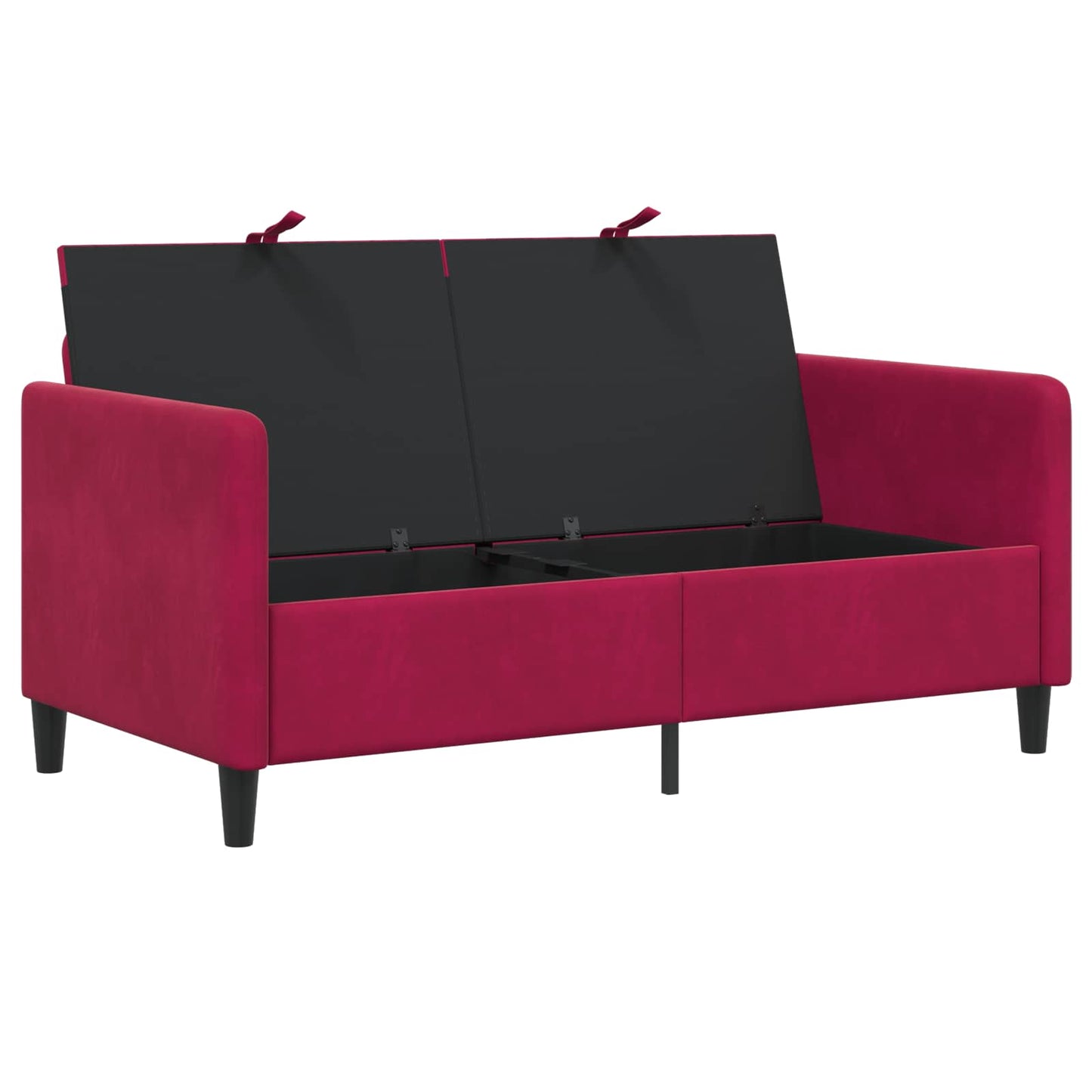 vidaXL Καναπές με Αποθήκευση Κόκκινο 152 x 78 x 87 εκ Πολυεστέρας
