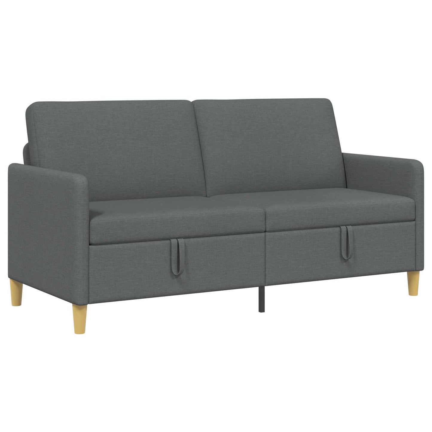 vidaXL Καναπές με Αποθήκευση Σκούρο Γκρι 172 x 78 x 87 εκ Πολυεστέρας