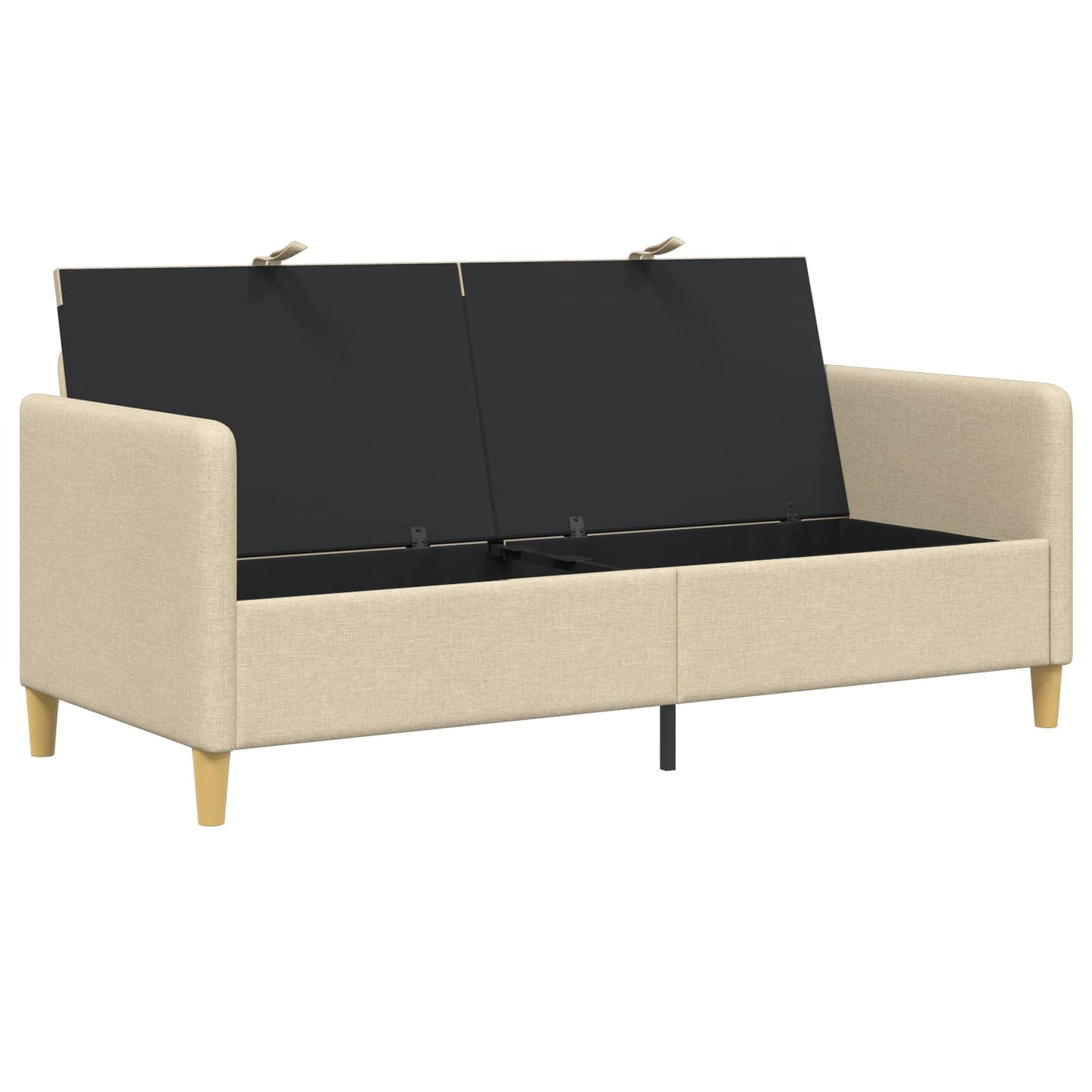 vidaXL Καναπές με Αποθήκευση Κρεμ 172 x 78 x 87 εκ Πολυεστέρας