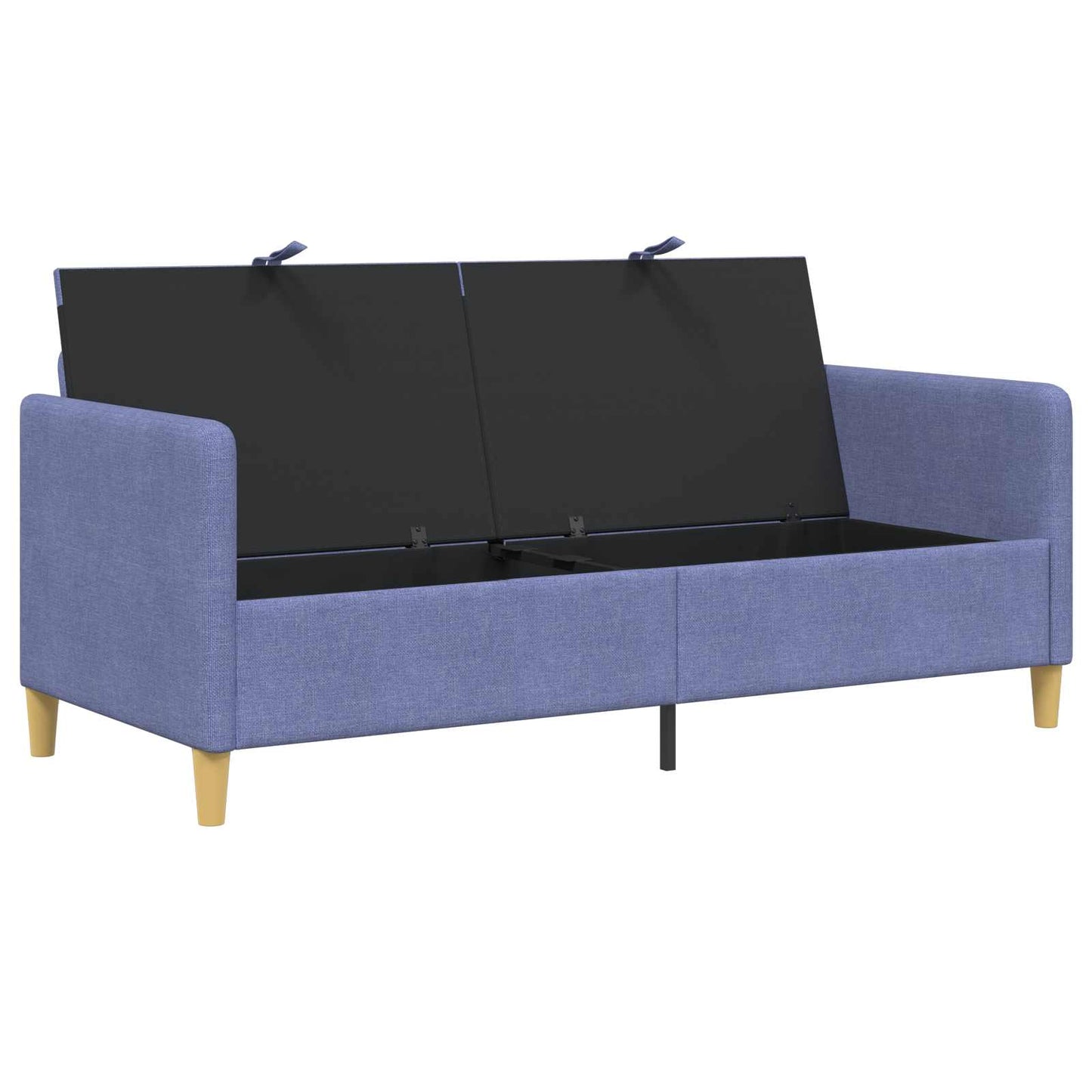 vidaXL Καναπές με Αποθήκευση Μπλε τζην 172 x 78 x 87 εκ Πολυεστέρας