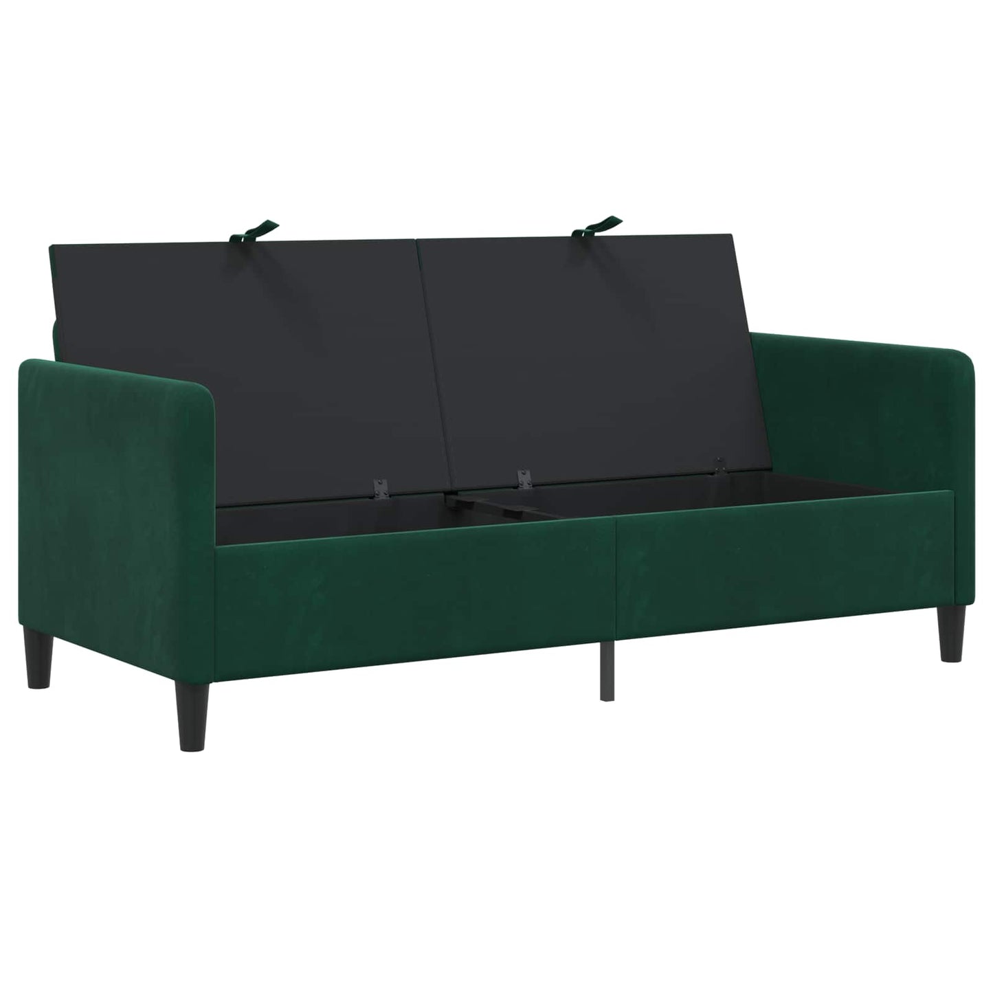 vidaXL Καναπές με Αποθήκευση Σκούρο Πράσινο 172 x 78 x 87 εκ