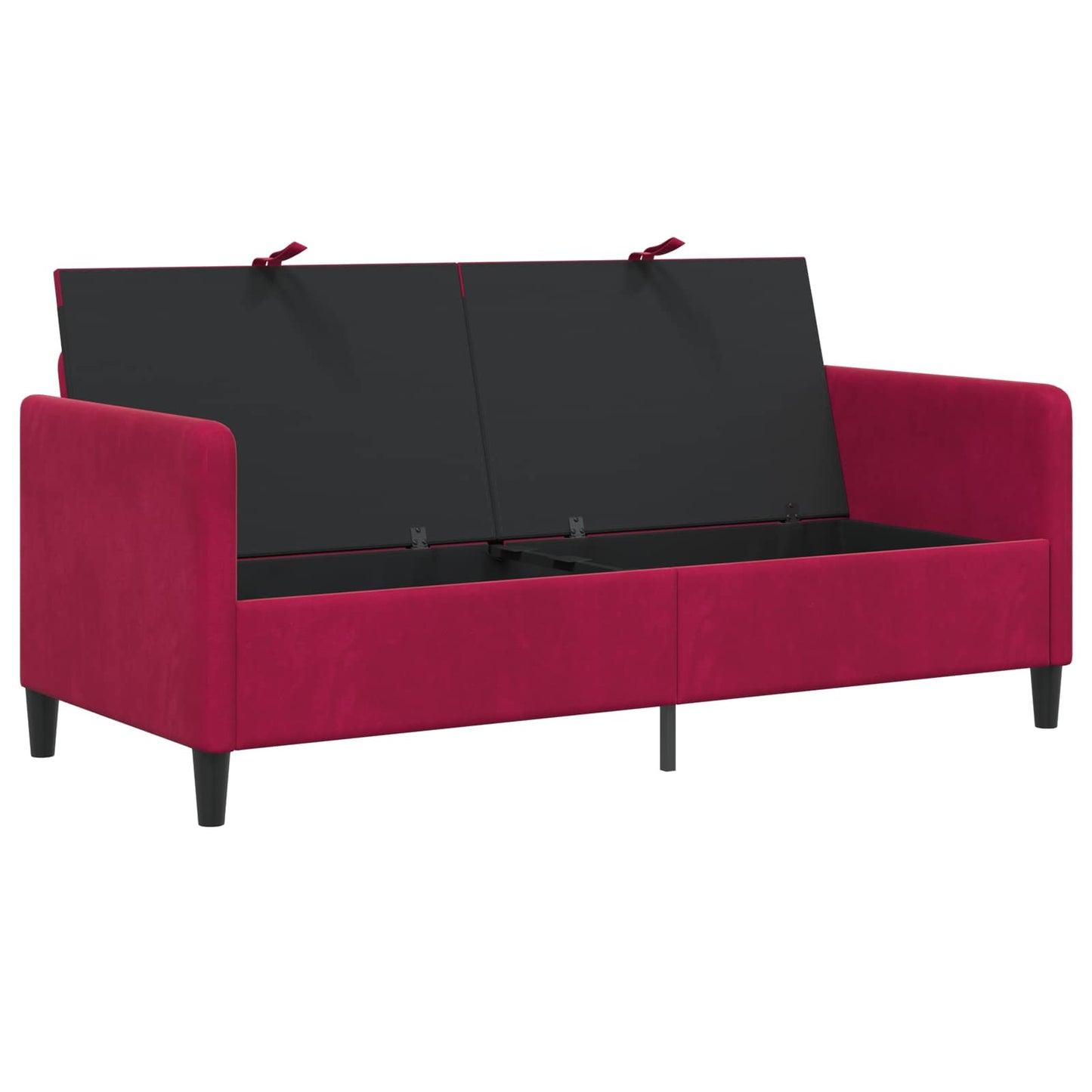 vidaXL Καναπές με Αποθήκευση Κόκκινο 172 x 78 x 87 εκ Πολυεστέρας