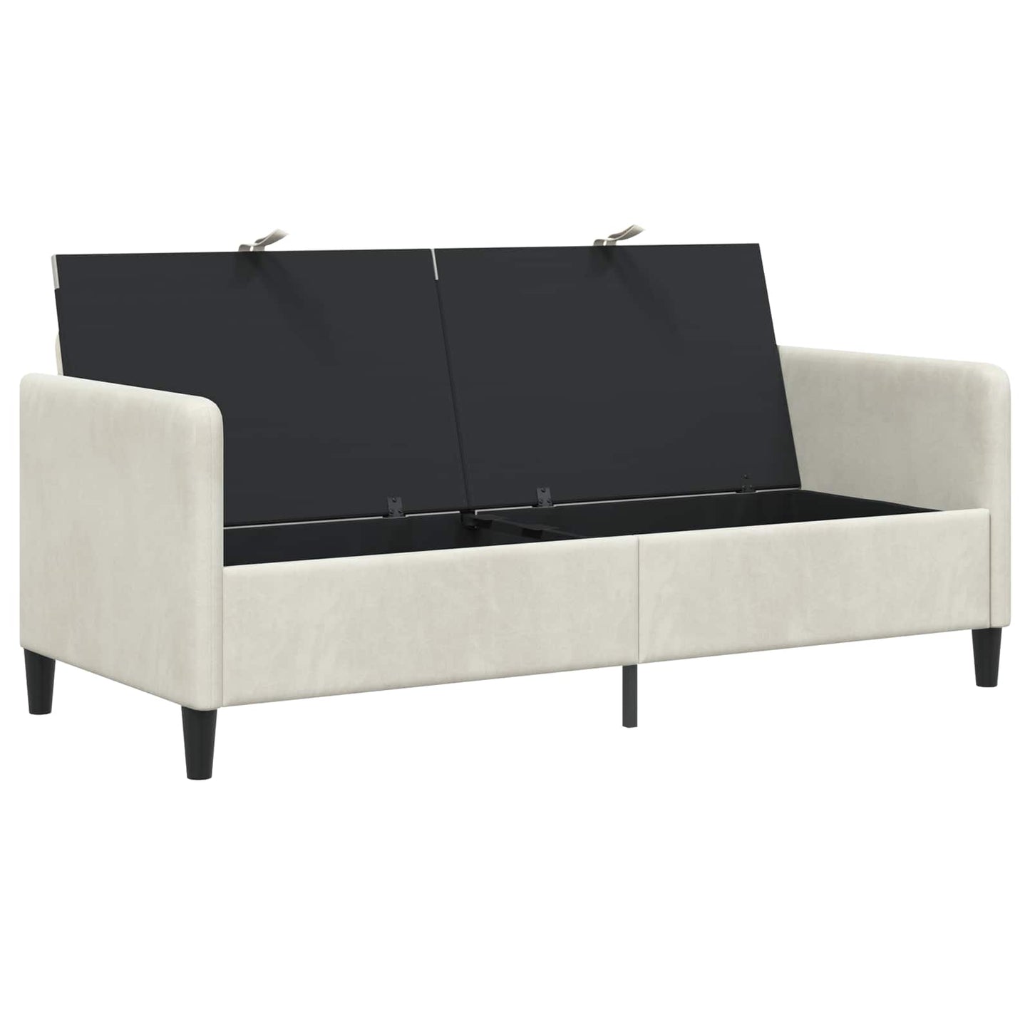 vidaXL Καναπές με Αποθήκευση Κρεμ 172 x 78 x 87 εκ Πολυεστέρας