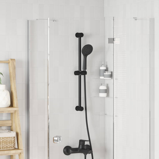 vidaXL Βάση Κεφαλής Ντους Μαύρο 71 cm Ανοξείδωτο Ατσάλι