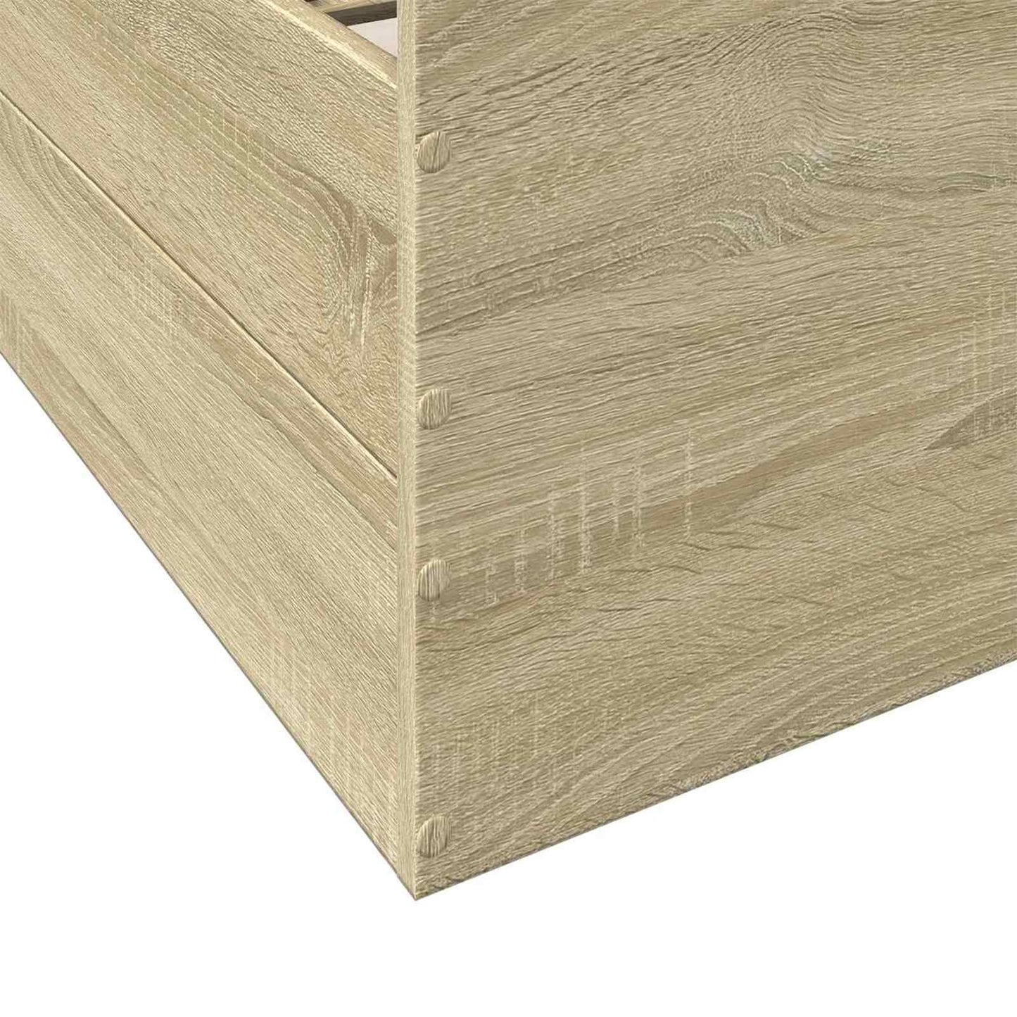 vidaXL Σκελετός κρεβατιού με αποθήκευση Sonoma Δρυς 80 x 200 cm