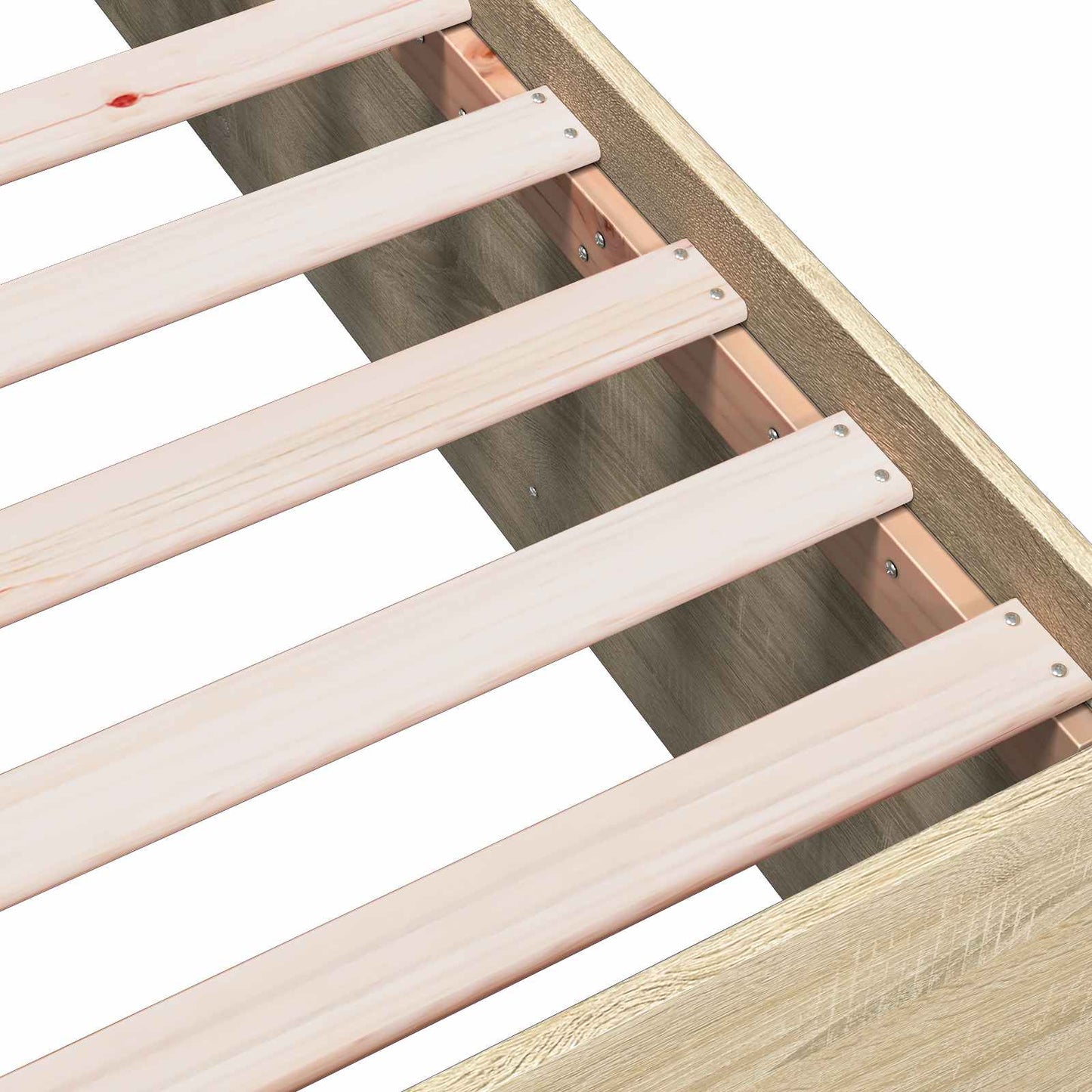vidaXL Κρεβάτι δαπέδου Sonoma Δρυς 80 x 200 cm Επεξεργασμένο Ξύλο