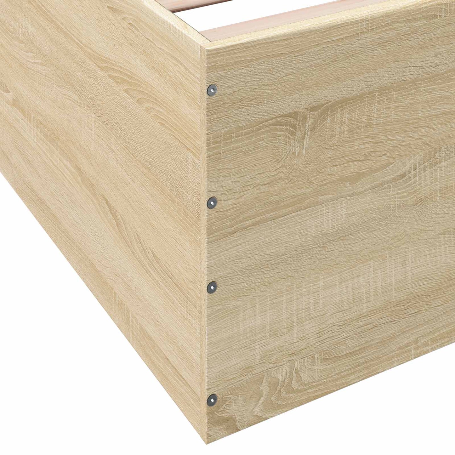vidaXL Κρεβάτι δαπέδου Sonoma Δρυς 80 x 200 cm Επεξεργασμένο Ξύλο