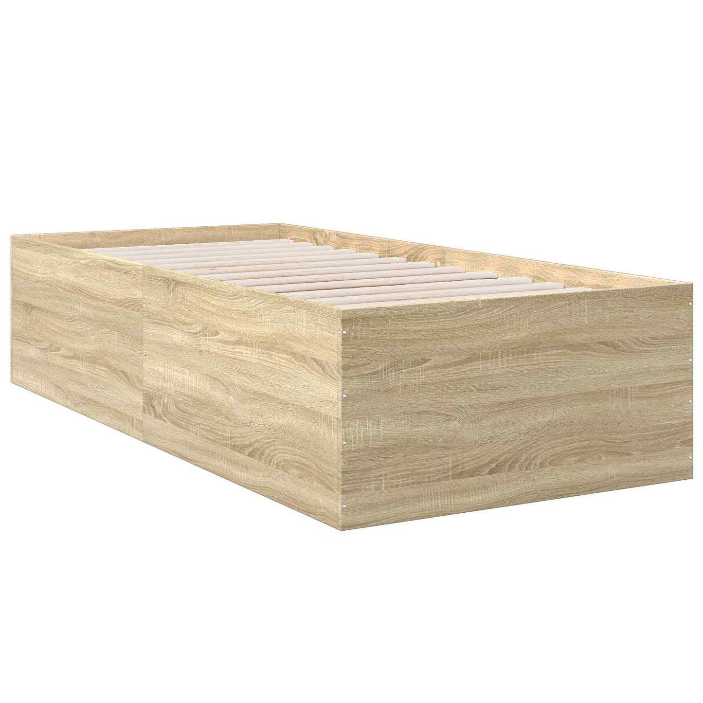 vidaXL Κρεβάτι δαπέδου Sonoma Δρυς 80 x 200 cm Επεξεργασμένο Ξύλο