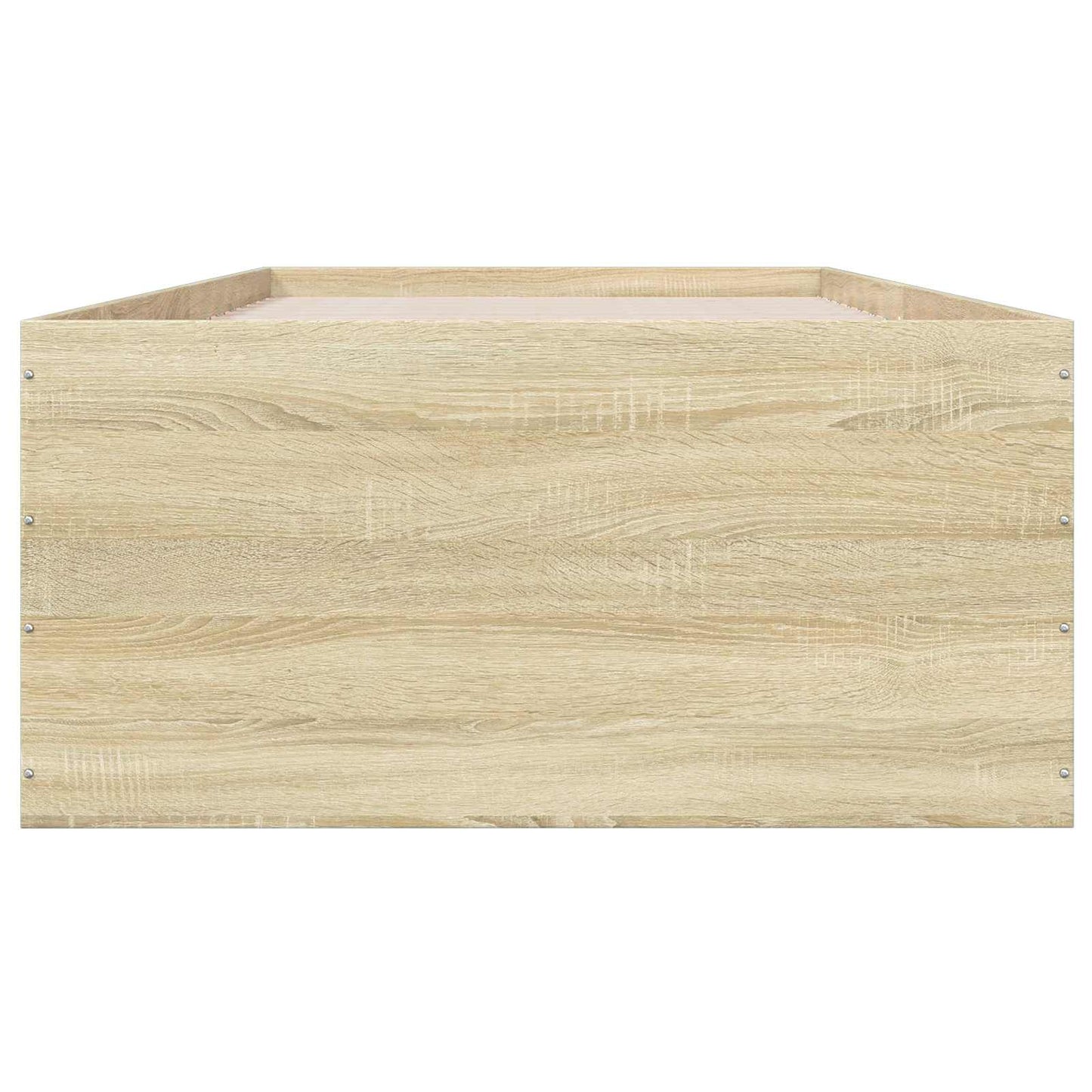 vidaXL Κρεβάτι δαπέδου Sonoma Δρυς 80 x 200 cm Επεξεργασμένο Ξύλο