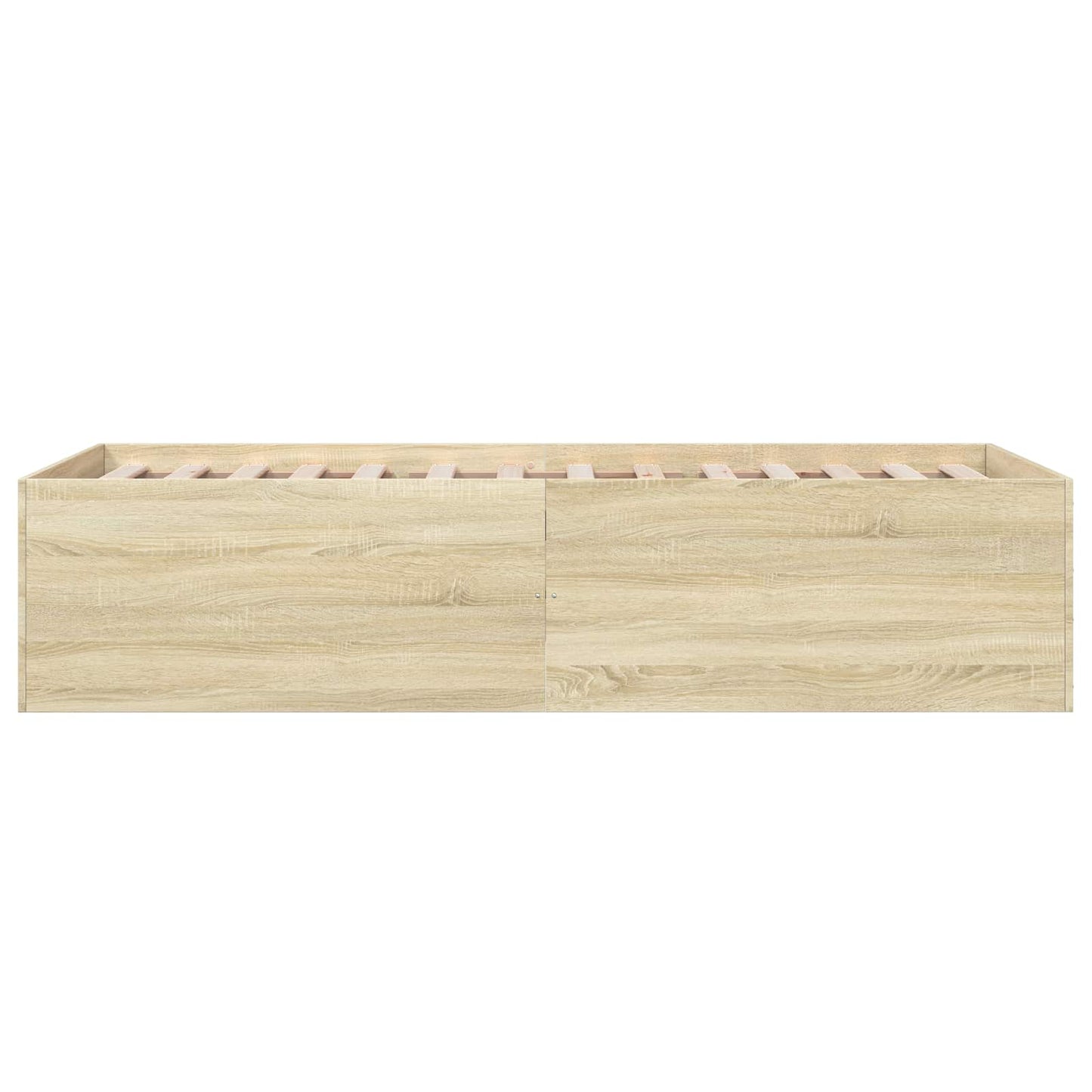vidaXL Κρεβάτι δαπέδου Sonoma Δρυς 80 x 200 cm Επεξεργασμένο Ξύλο