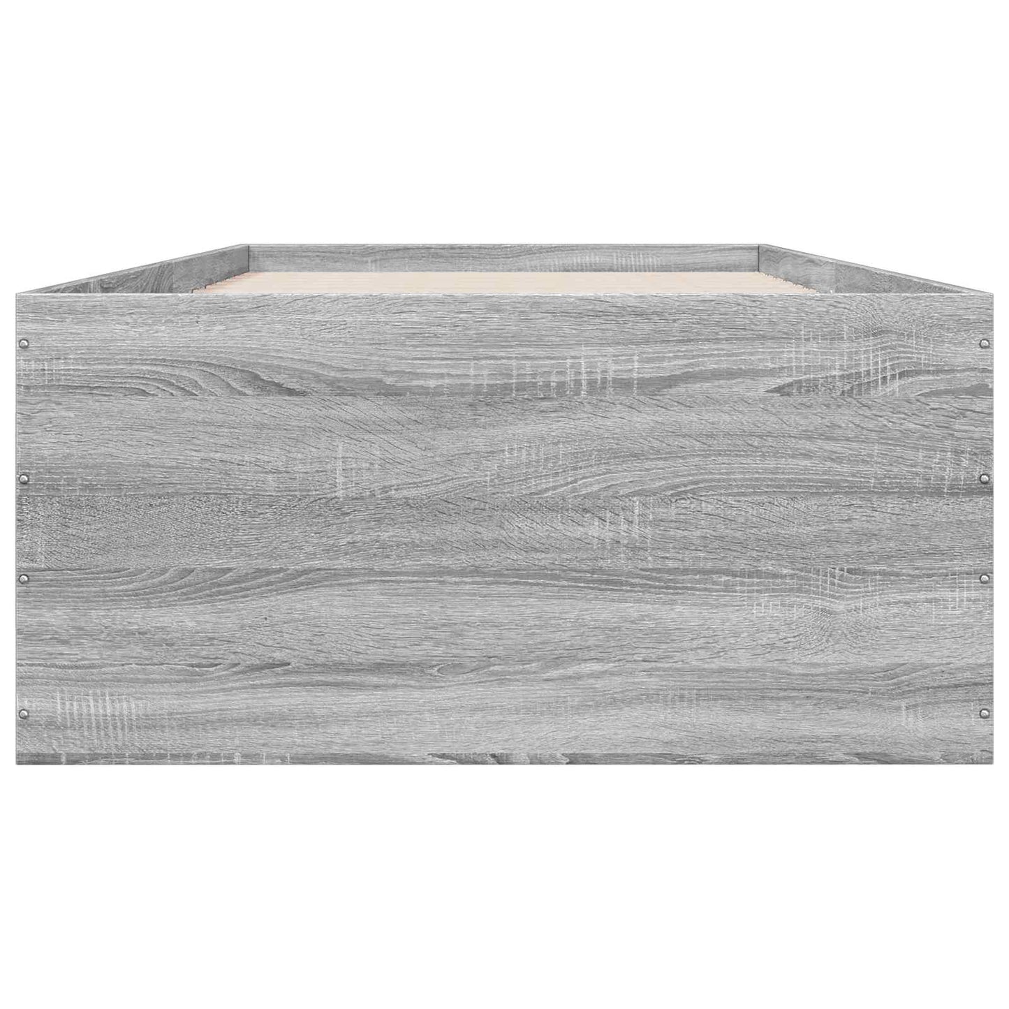 vidaXL Κρεβάτι δαπέδου Γκρι Sonoma 80 x 200 cm Επεξεργασμένο Ξύλο