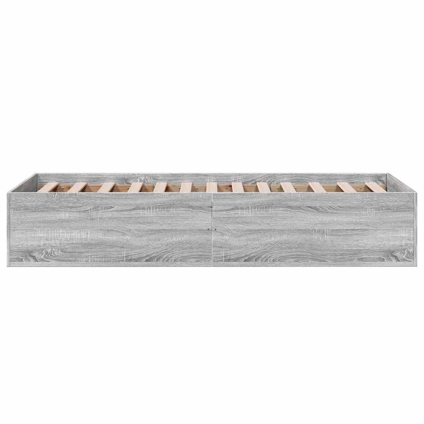 vidaXL Κρεβάτι δαπέδου Γκρι Sonoma 80 x 200 cm Επεξεργασμένο Ξύλο