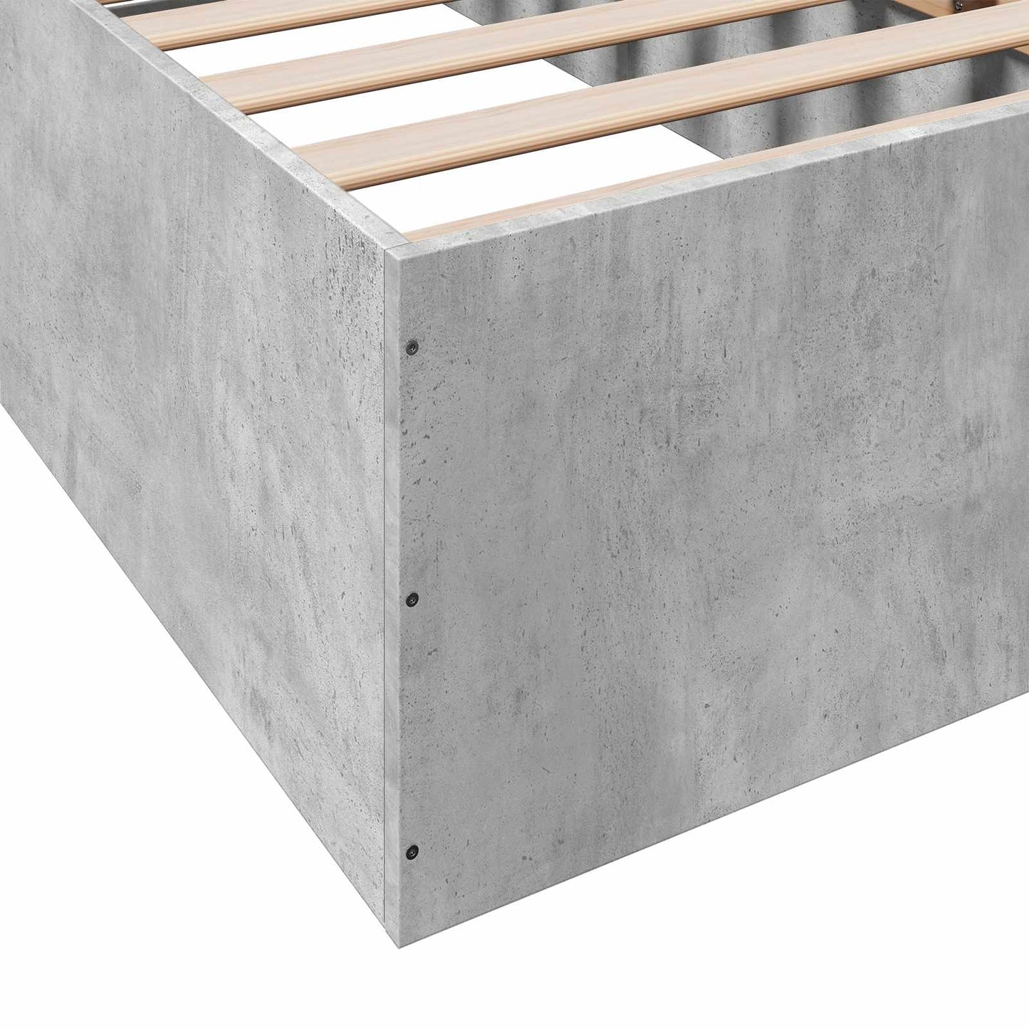 vidaXL Κρεβάτι δαπέδου Γκρι Σκυροδέματος 80 x 200 cm