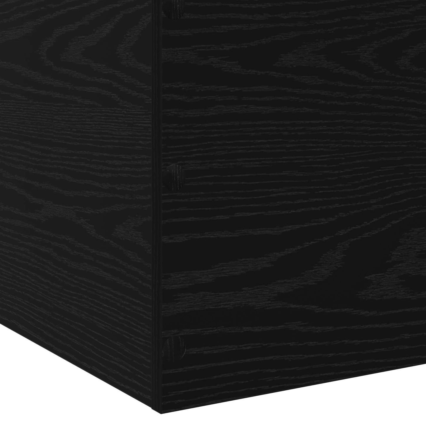 vidaXL Κρεβάτι δαπέδου Μαύρη Δρυς 80 x 200 cm Επεξεργασμένο Ξύλο