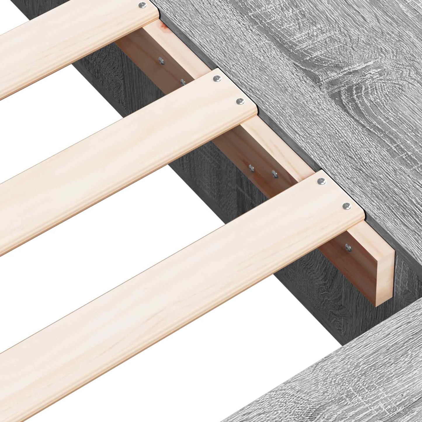 vidaXL Σκελετός κρεβατιού με αποθήκευση Γκρι Sonoma 80 x 200 cm