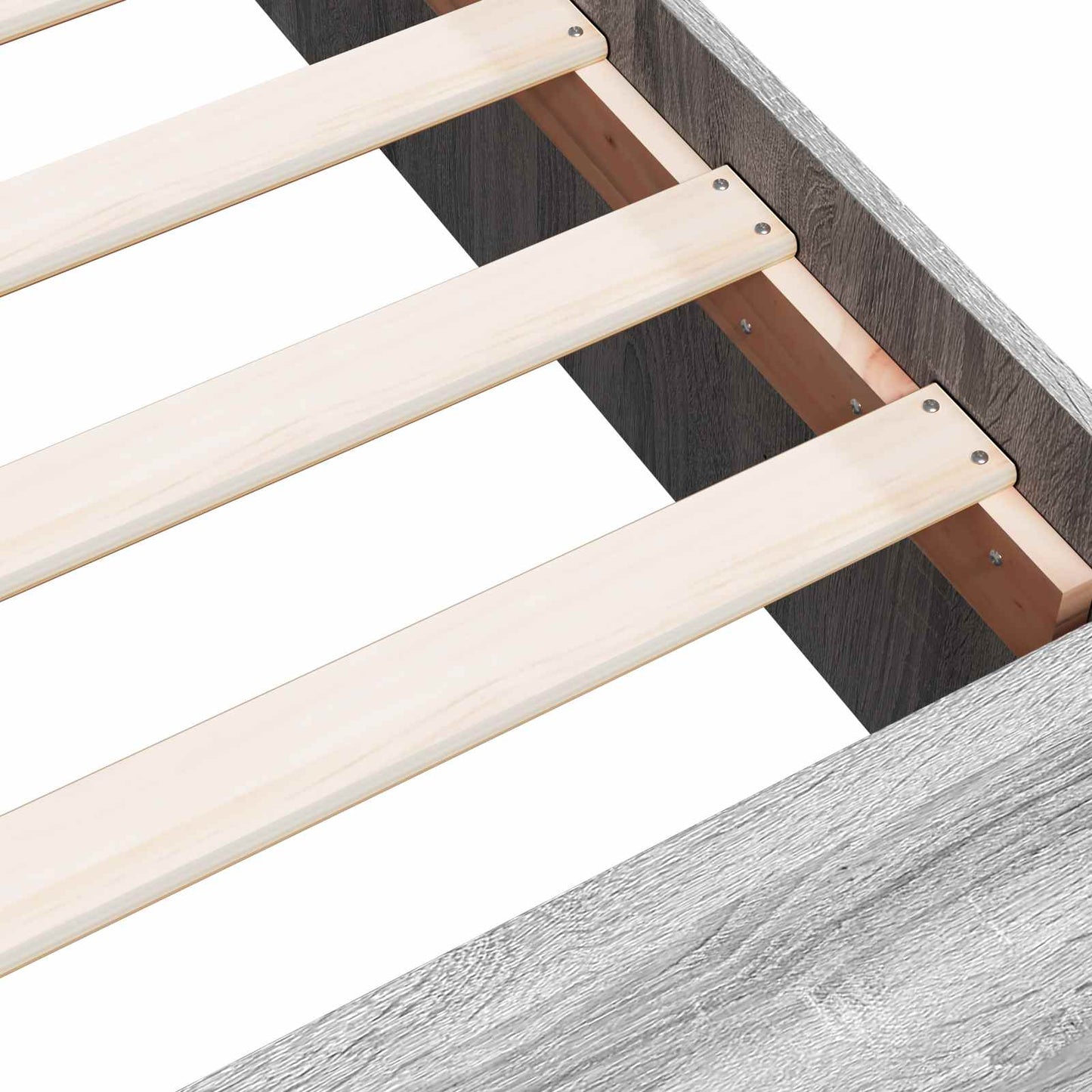 vidaXL Σκελετός κρεβατιού με αποθήκευση Γκρι Sonoma 80 x 200 cm