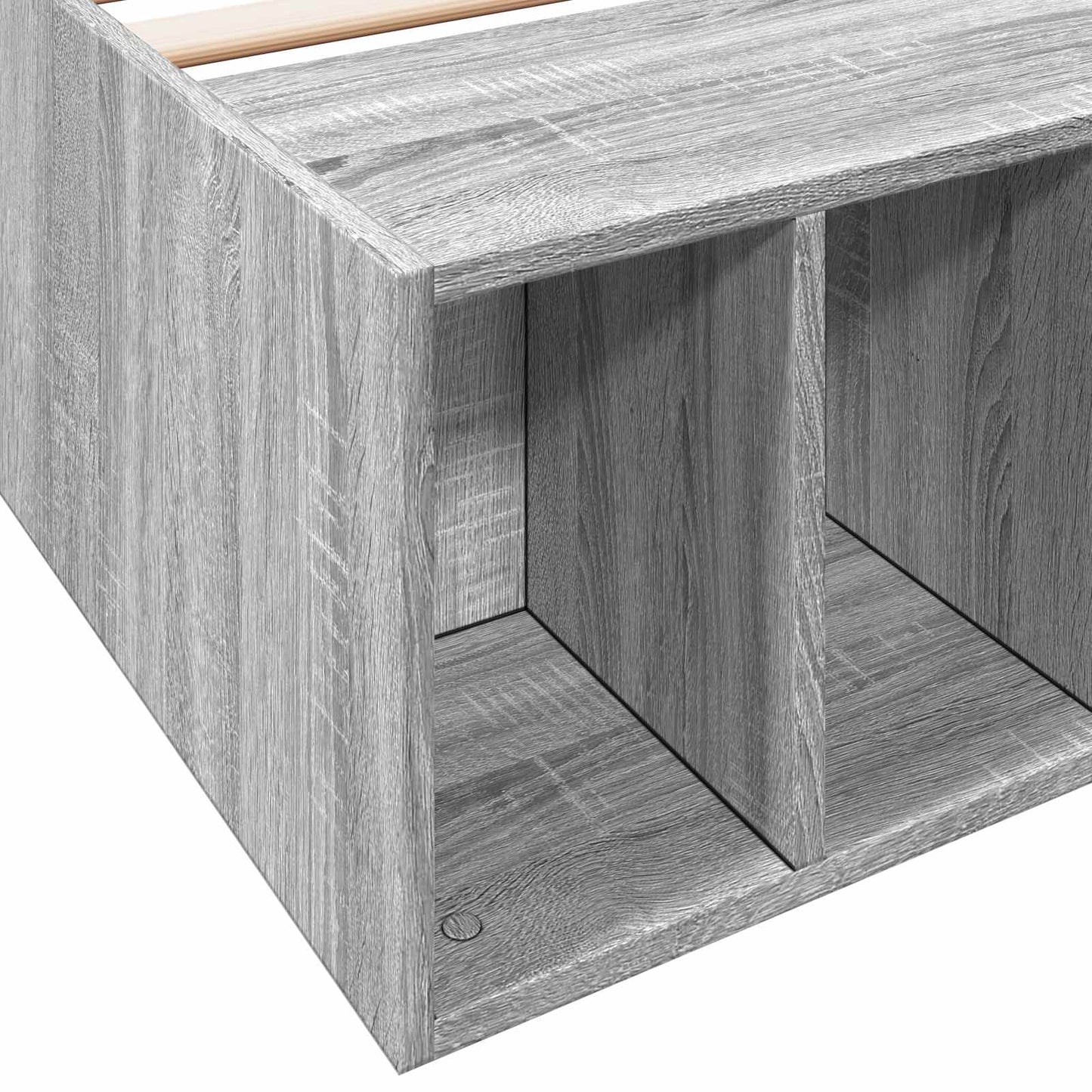 vidaXL Σκελετός κρεβατιού με αποθήκευση Γκρι Sonoma 80 x 200 cm