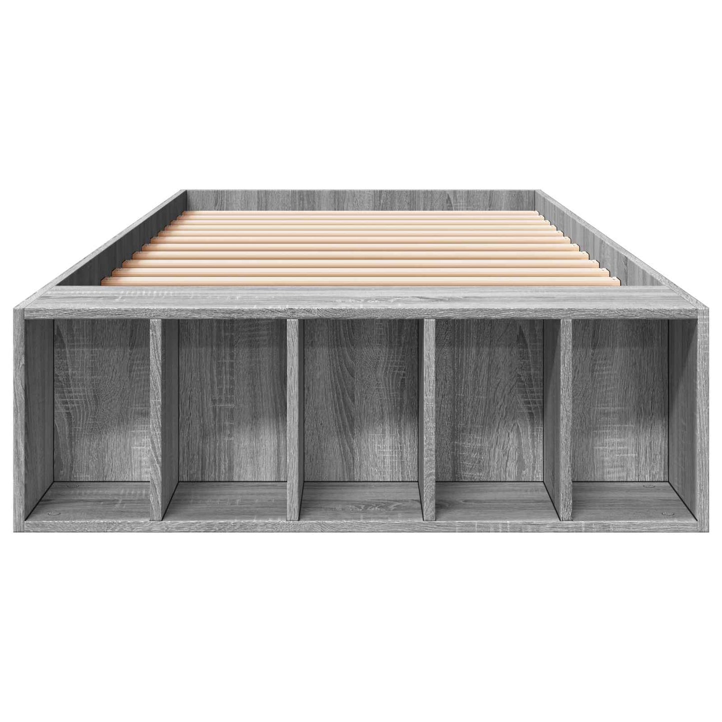 vidaXL Σκελετός κρεβατιού με αποθήκευση Γκρι Sonoma 80 x 200 cm