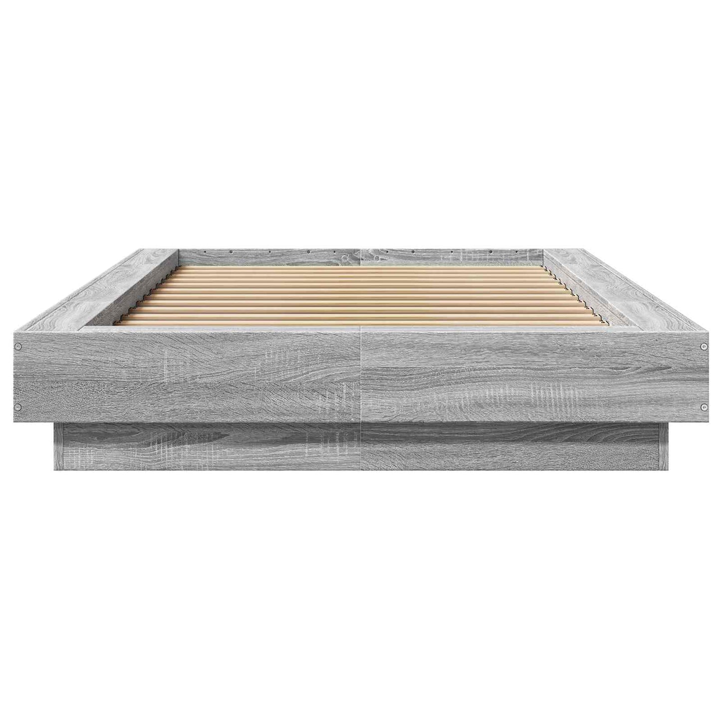 vidaXL Κρεβάτι με φωτισμό LED Γκρι Sonoma 80 x 200 cm
