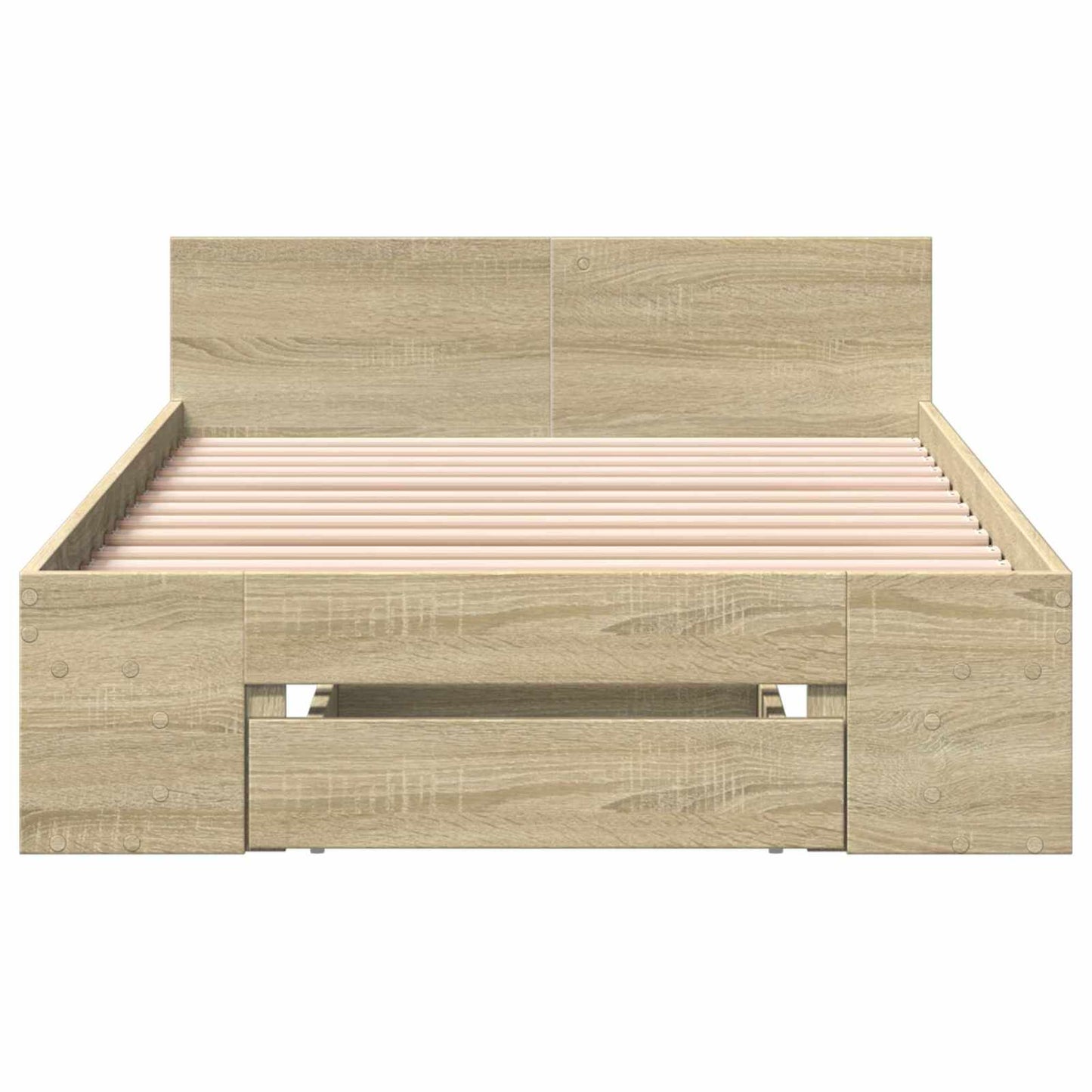 vidaXL Σκελετός κρεβατιού με αποθήκευση Sonoma Δρυς 80 x 200 cm