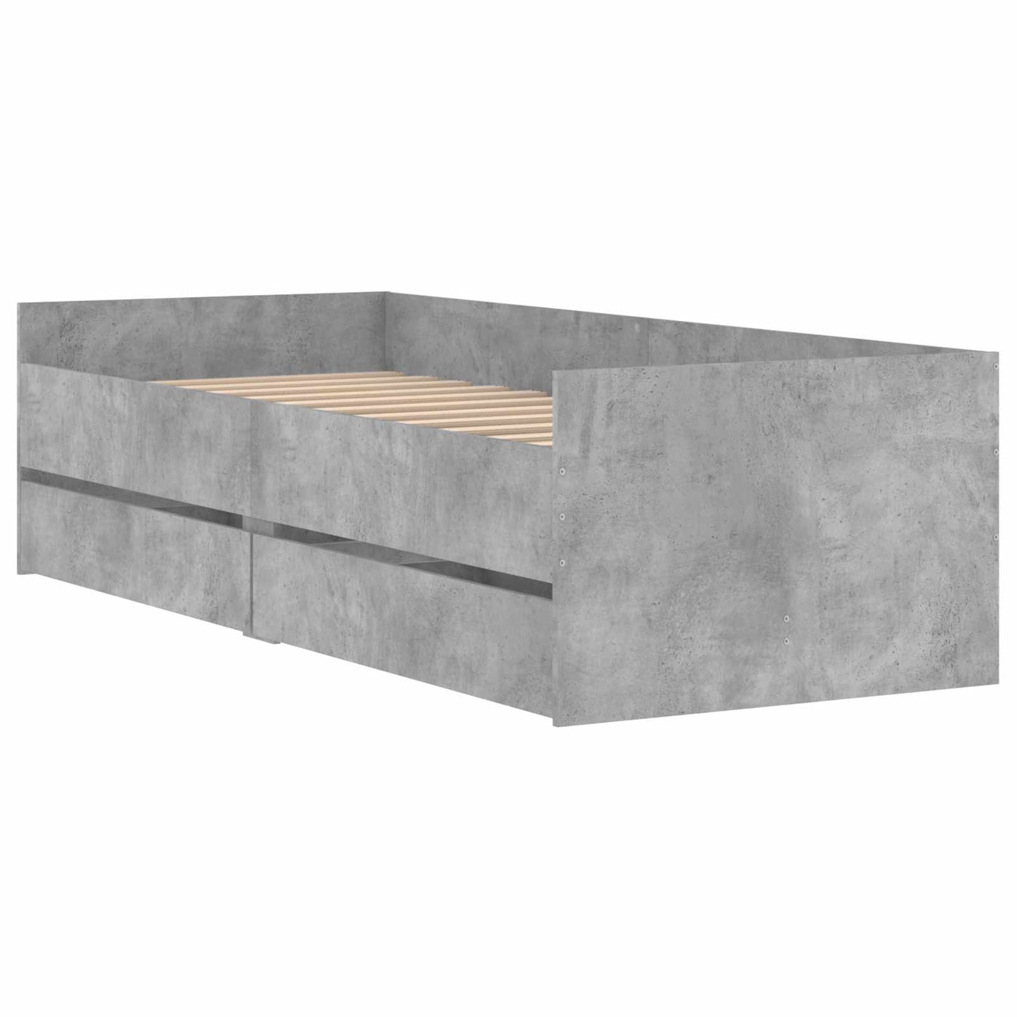 vidaXL Σκελετός κρεβατιού με αποθήκευση Γκρι Sonoma 80 x 200 cm