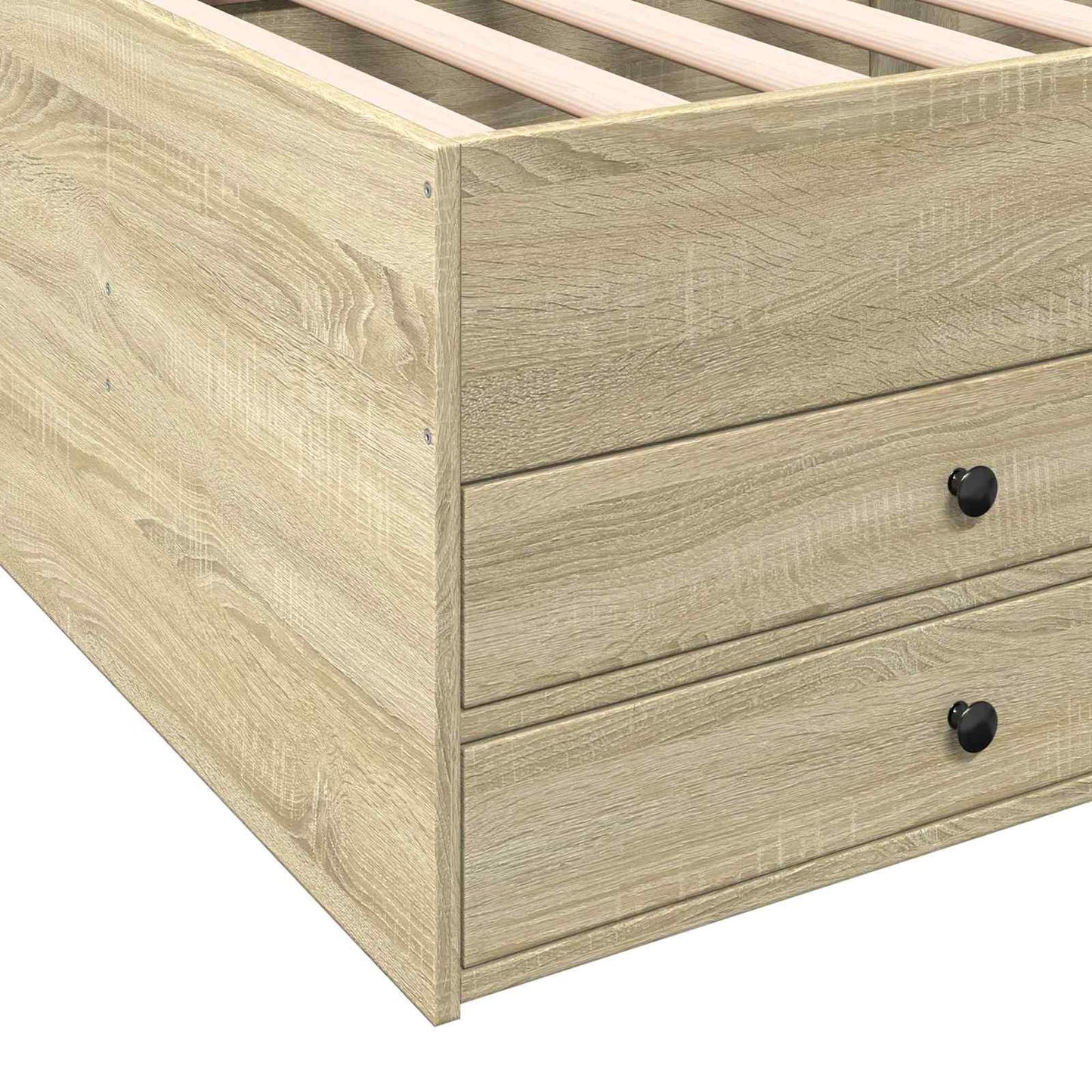 vidaXL Σκελετός κρεβατιού με αποθήκευση Sonoma Δρυς 80 x 200 cm
