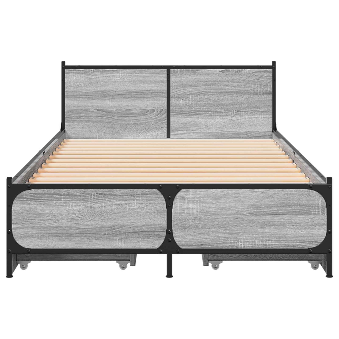 vidaXL Κρεβάτι με Κεφαλάρι Γκρι Sonoma 80 x 200 cm Επεξεργασμένο Ξύλο