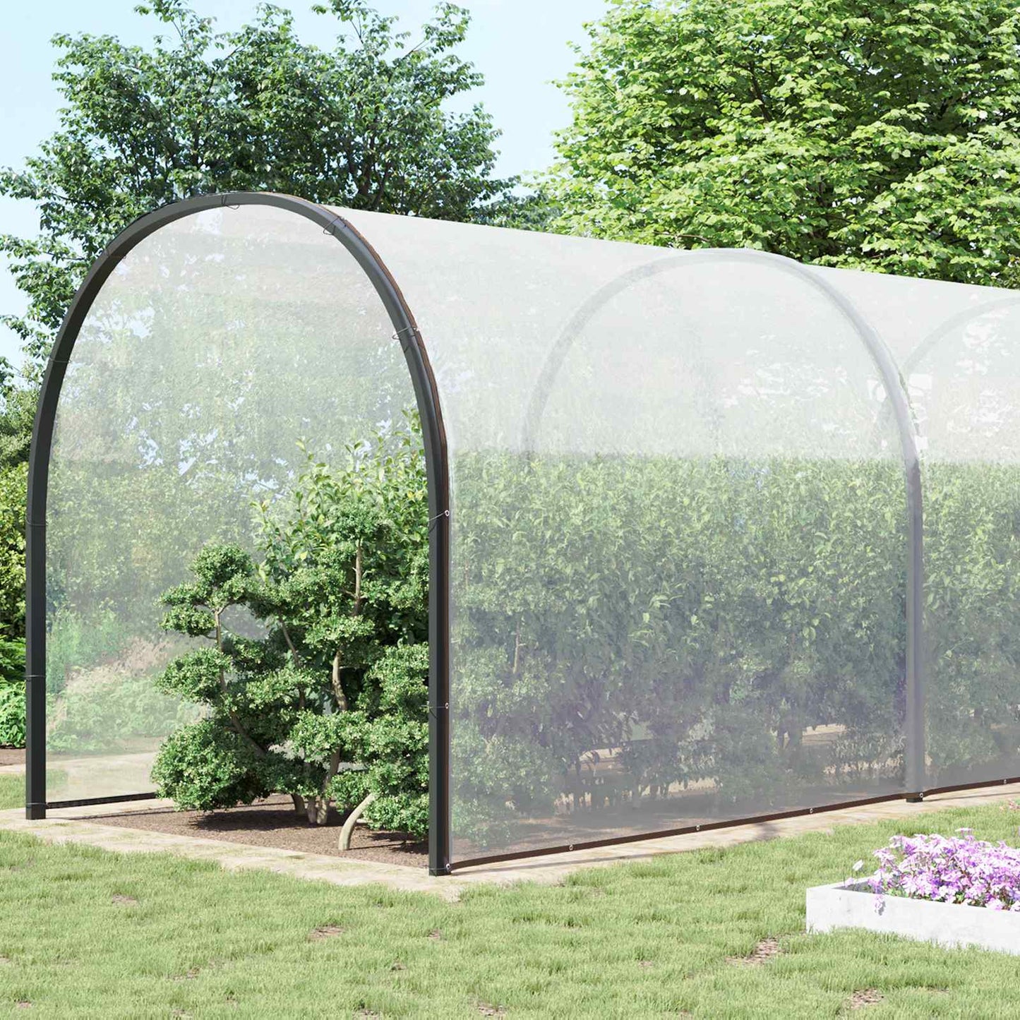 vidaXL Κάλυμμα Φυτών Διαφανές 10 x 12 m PE