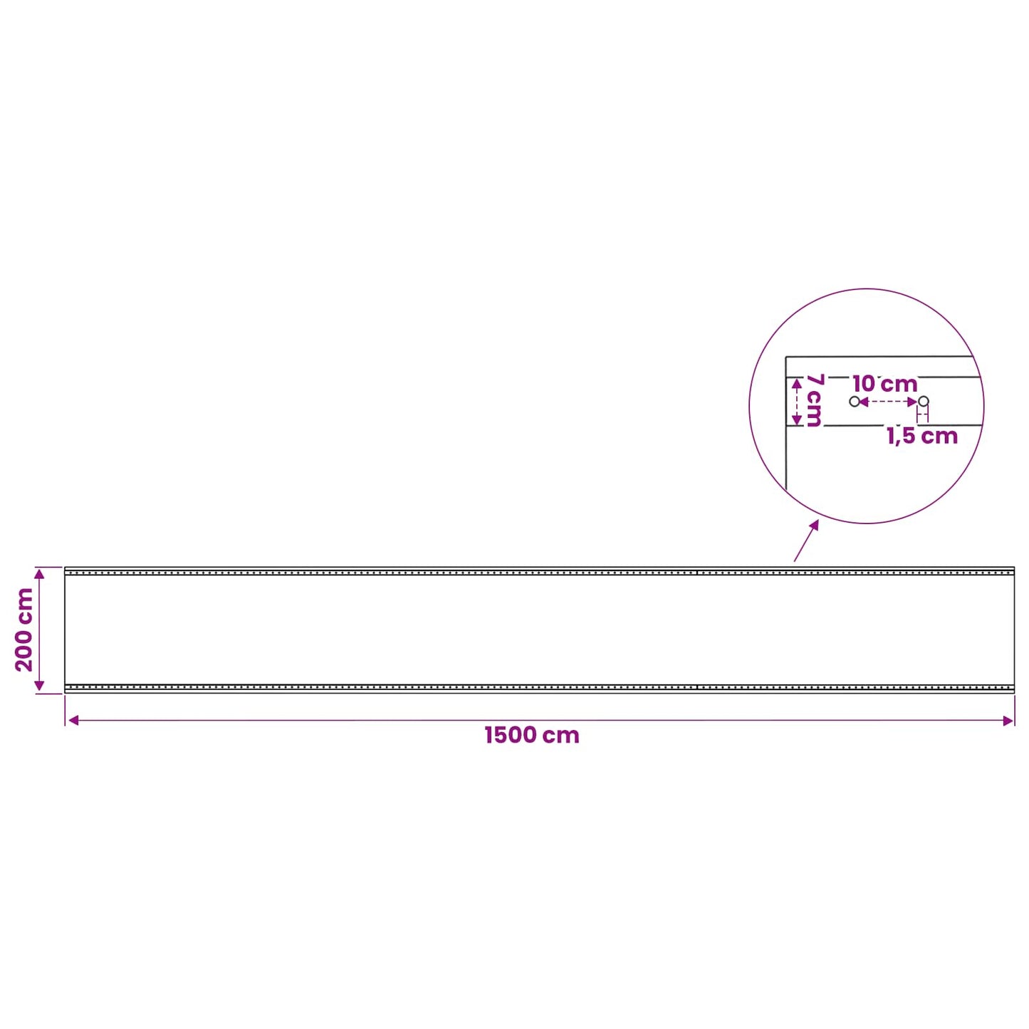 vidaXL Τεντόπανα με Θηλιές 2 τεμ. Πράσινο 2 x 15 μ 260 γρ PE