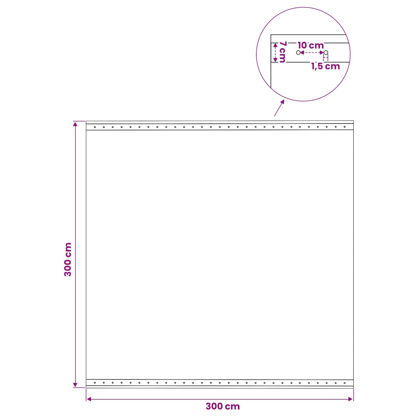 vidaXL Τεντόπανα με Θηλιές 2 τεμ. Πράσινο 3 x 3 μ 260 γρ PE