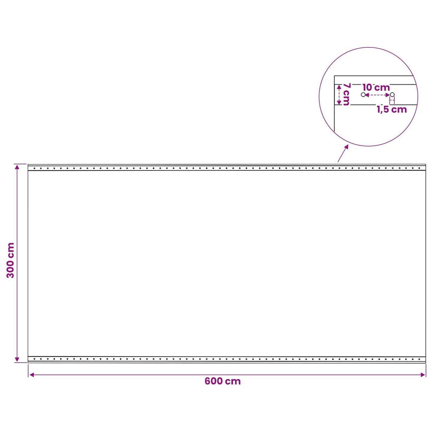 vidaXL Τεντόπανα με Θηλιές 2 τεμ. Πράσινο 3 x 6 μ 260 γρ PE