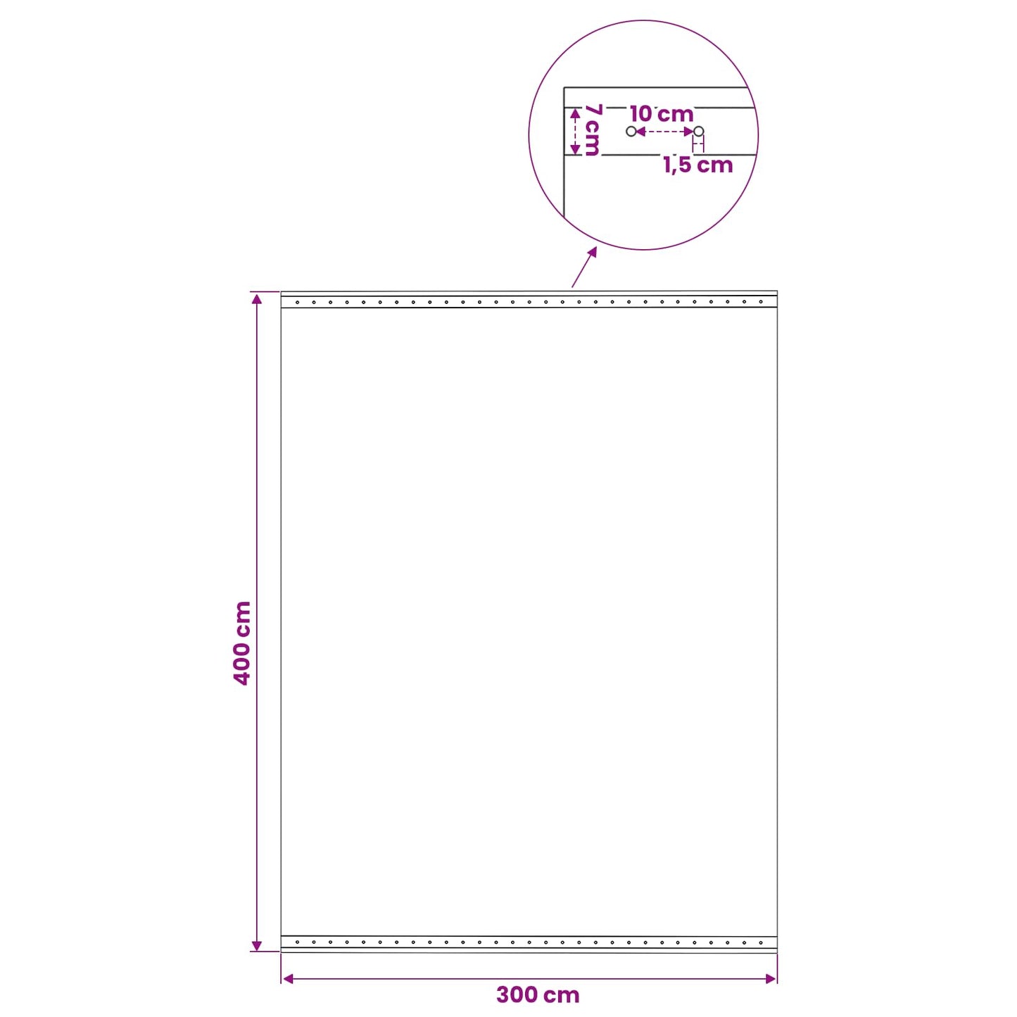 vidaXL Τεντόπανα με Θηλιές 2 τεμ. Πράσινο 4 x 3 μ 260 γρ PE