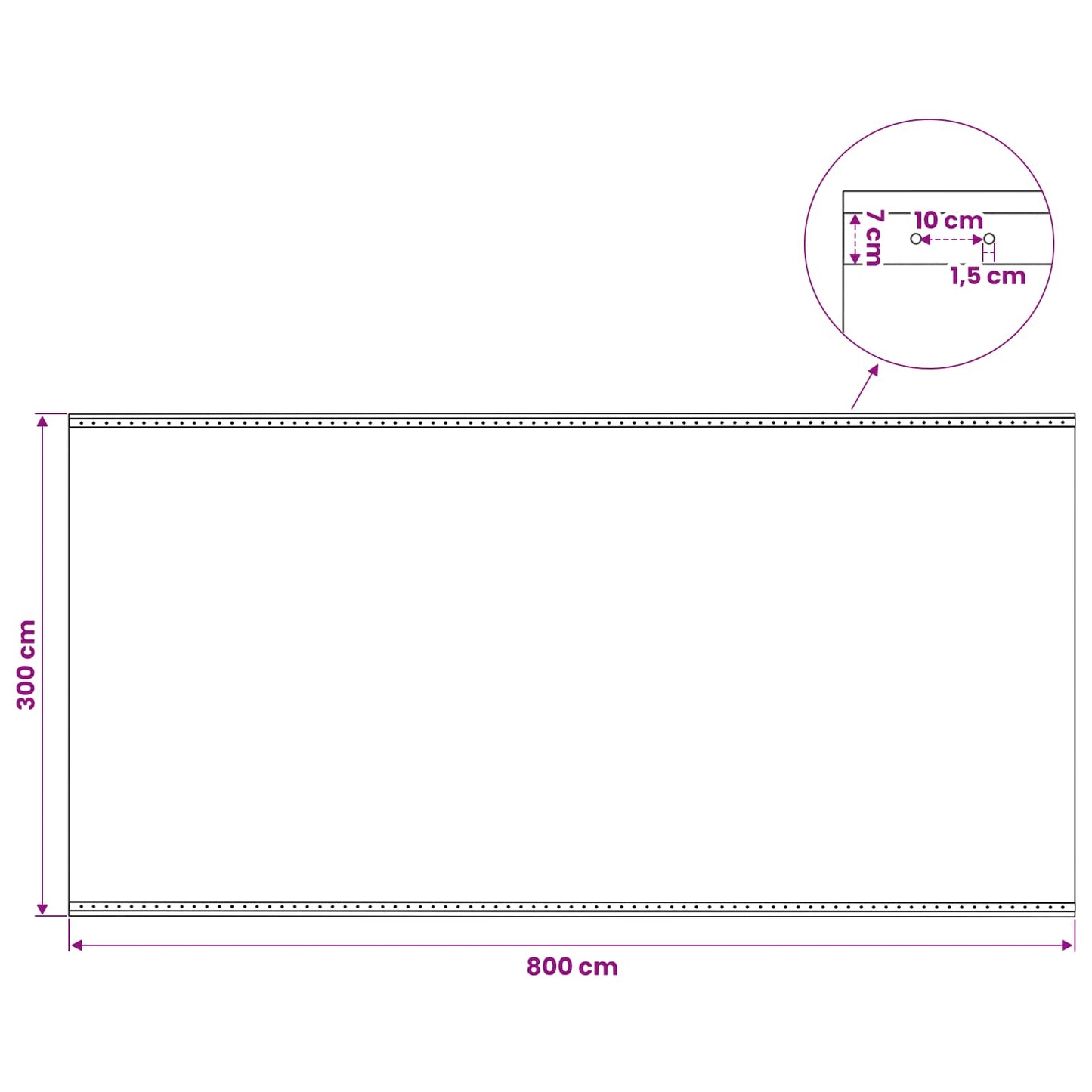 vidaXL Τεντόπανα με Θηλιές 2 τεμ. Πράσινο 4 x 8 μ 260 γρ PE