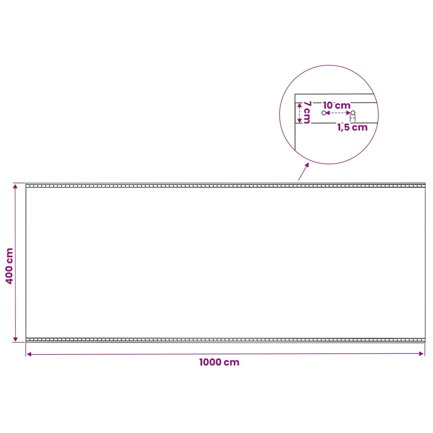 vidaXL Τεντόπανα με Θηλιές 2 τεμ. Πράσινο 4 x 10 μ 260 γρ PE