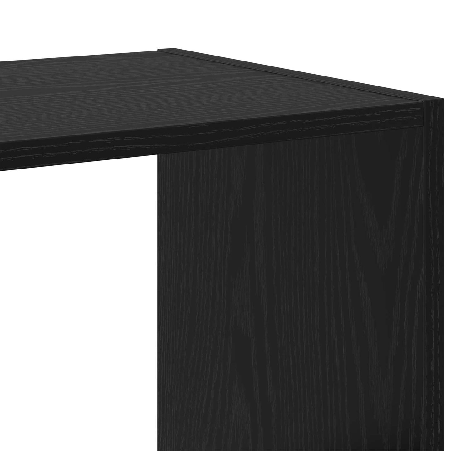 vidaXL Βιβλιοθήκη Μαύρη Δρυς 102 x 32 x 102 εκ
