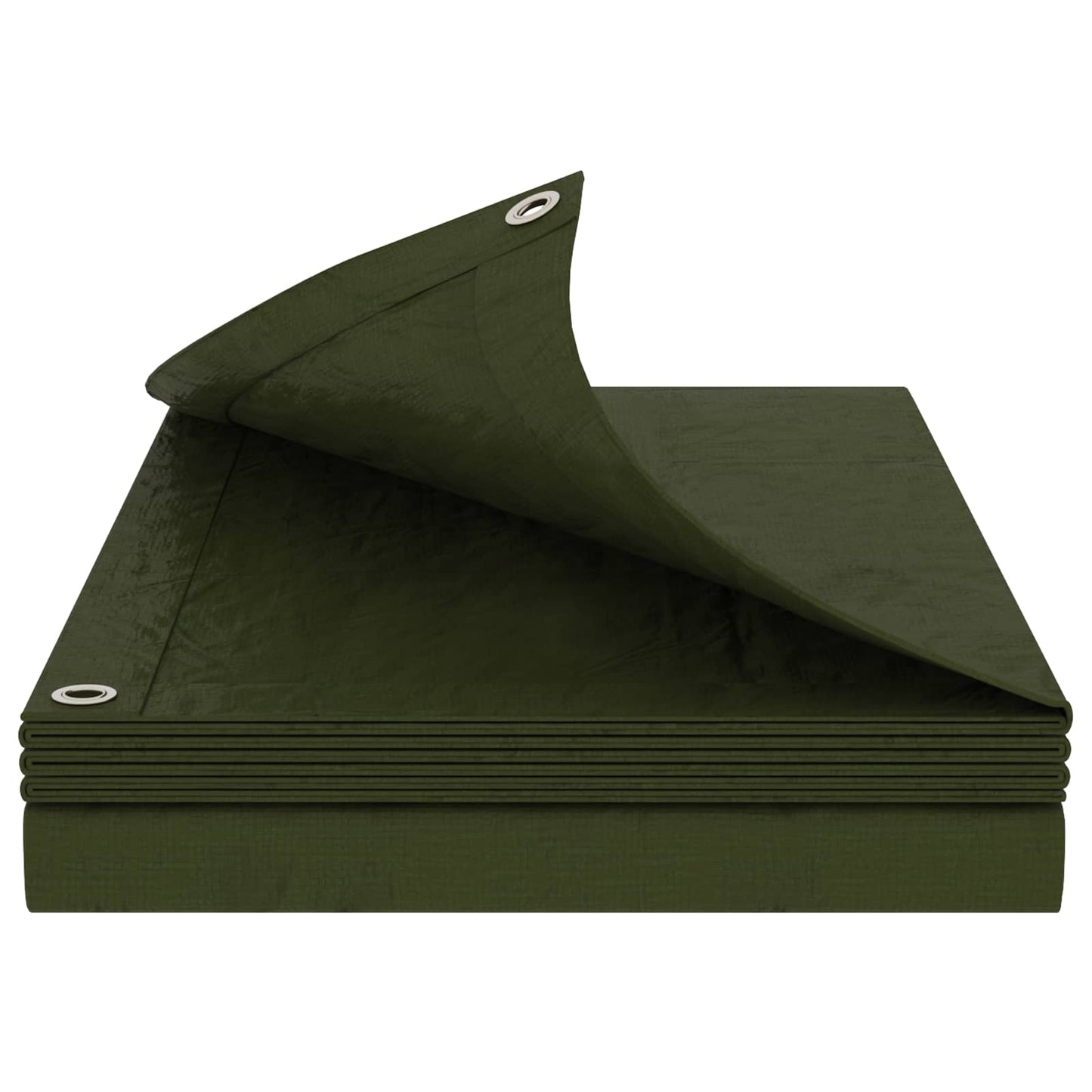 vidaXL Τεντόπανα με Θηλιές Πράσινο 6 x 8 μ 260 gsm PE